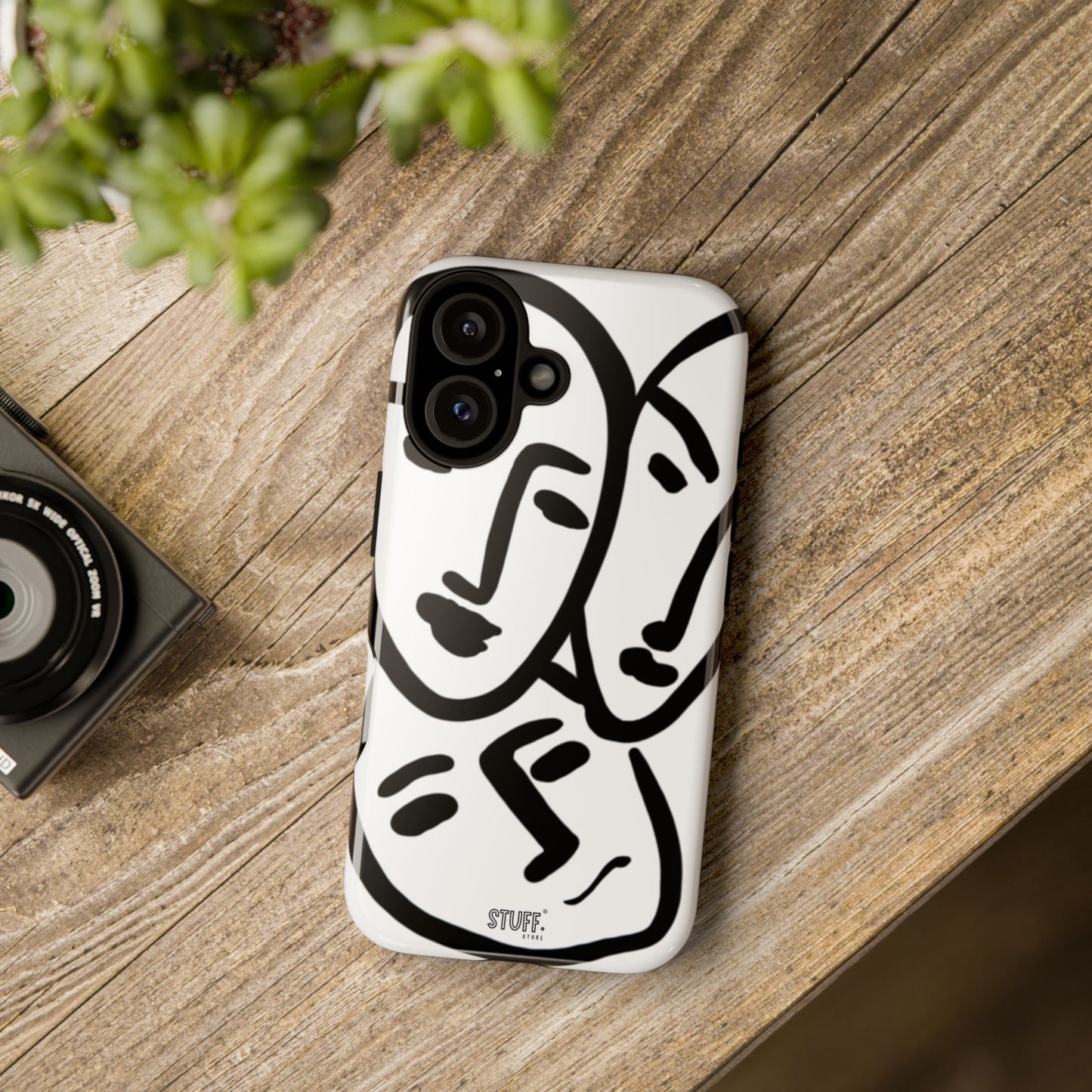 Les Trois Visages | Coque résistante double protection — inspiration Matisse