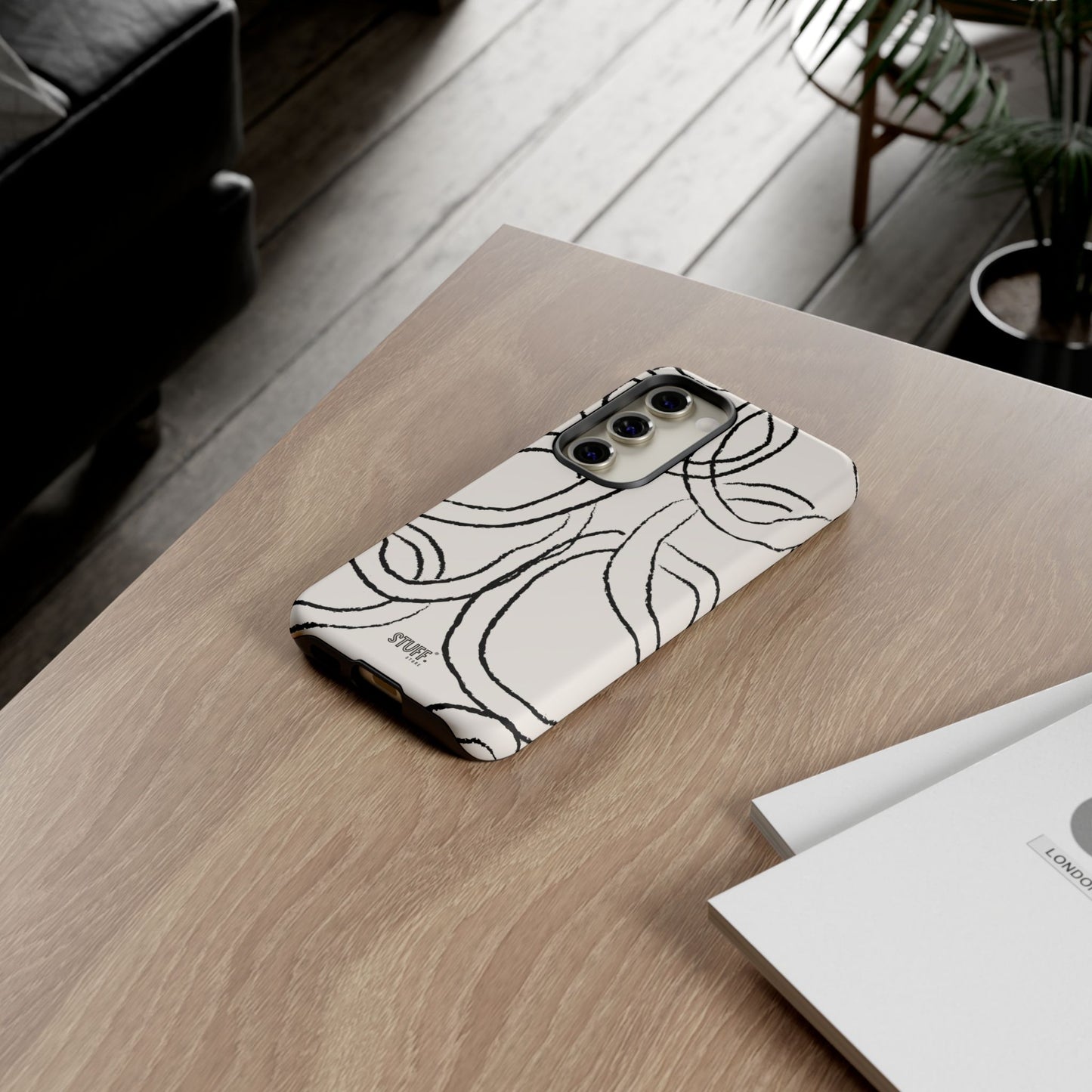Doodly Case | Coque résistante double protection avec Design Gribouillis Minimaliste