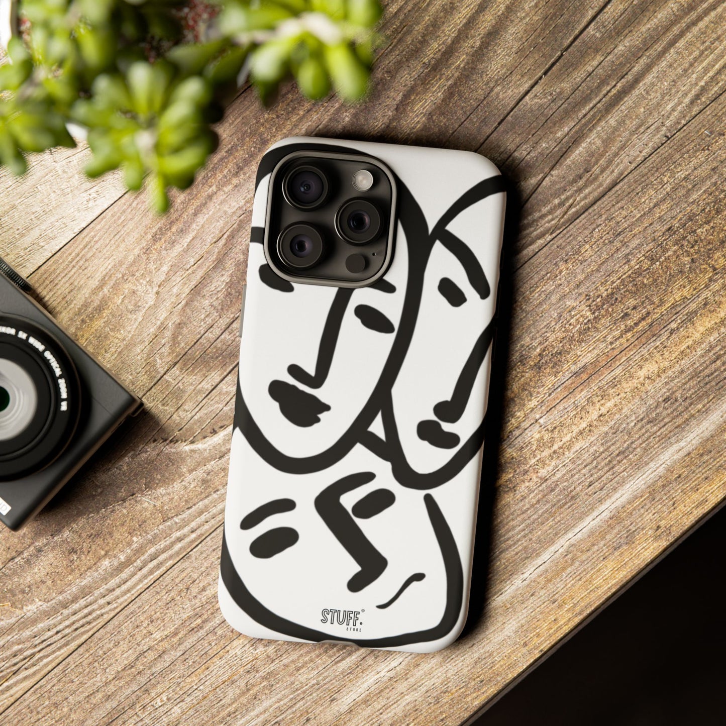 Les Trois Visages | Coque résistante double protection — inspiration Matisse