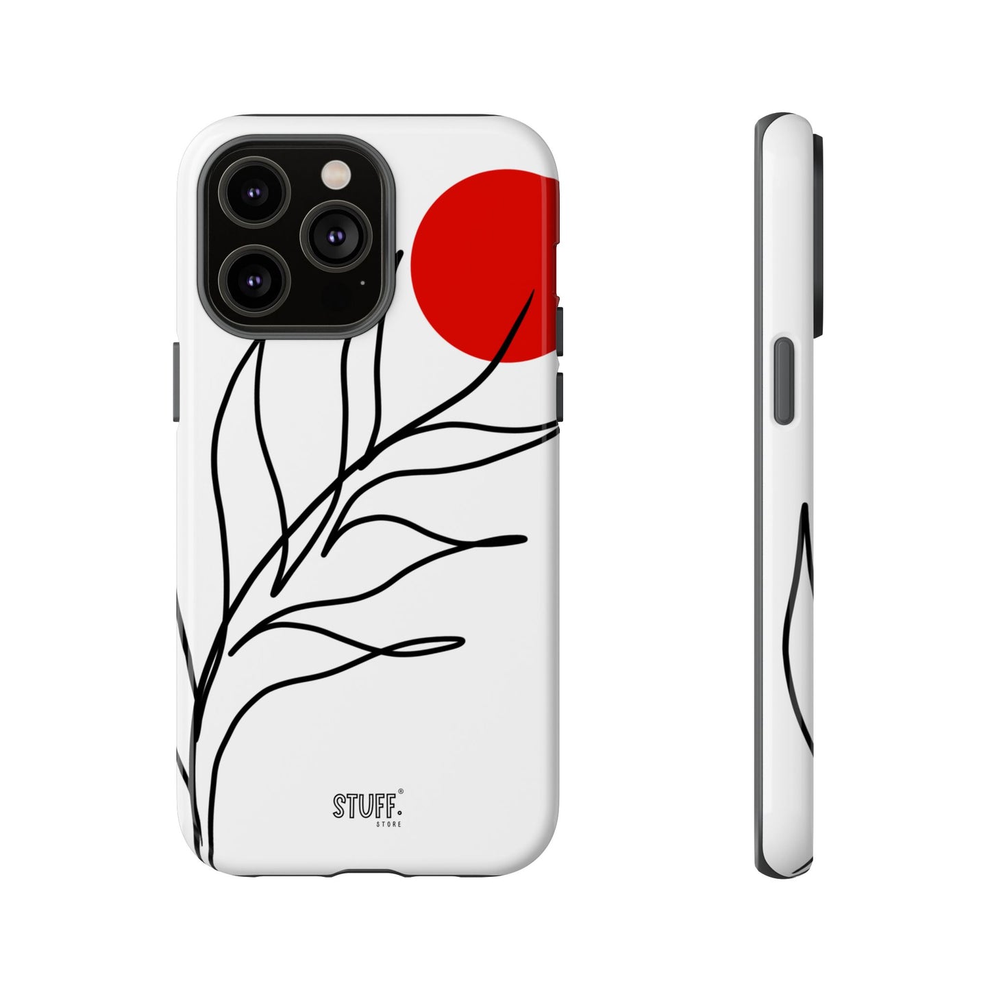 Red Sun Case | Coque résistante double protection avec Design Minimaliste