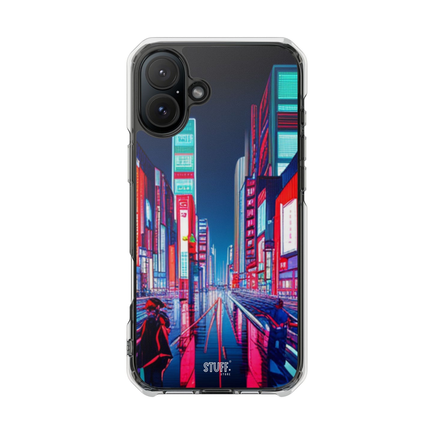 Cyber City Case | Coque transparente magnétique antichoc compatible MagSafe®