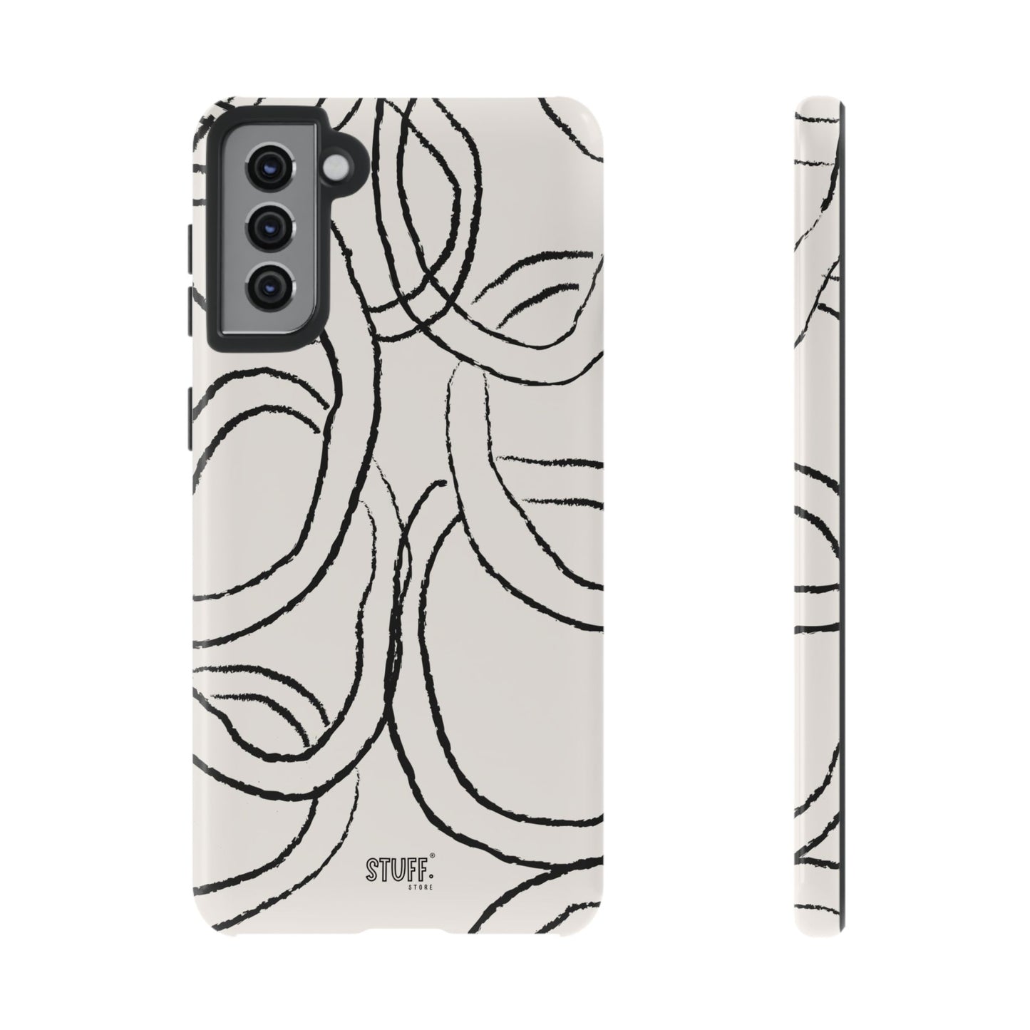Doodly Case | Coque résistante double protection avec Design Gribouillis Minimaliste