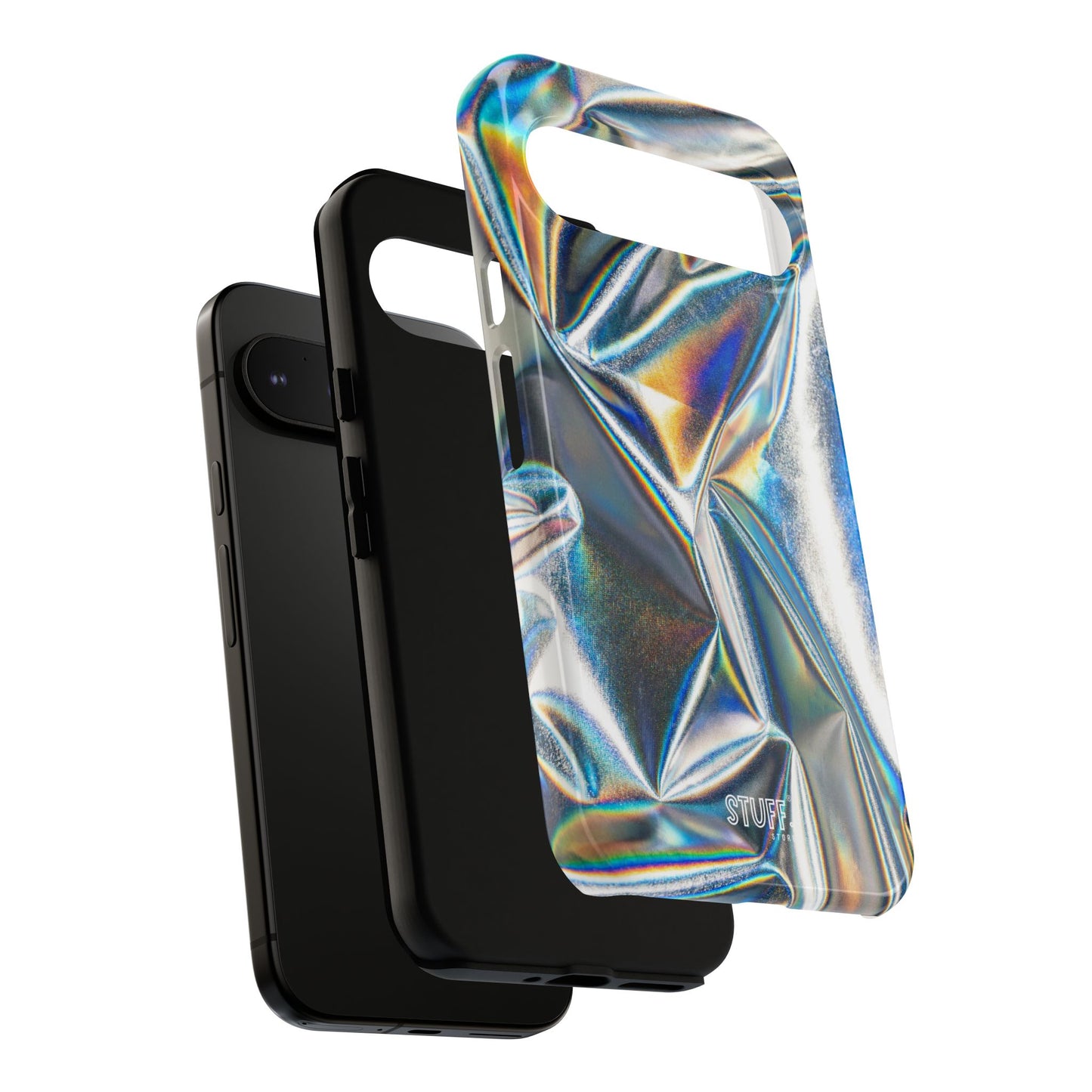 Metallic Case | Coque résistante double protection anti-choc - Effet Métallique
