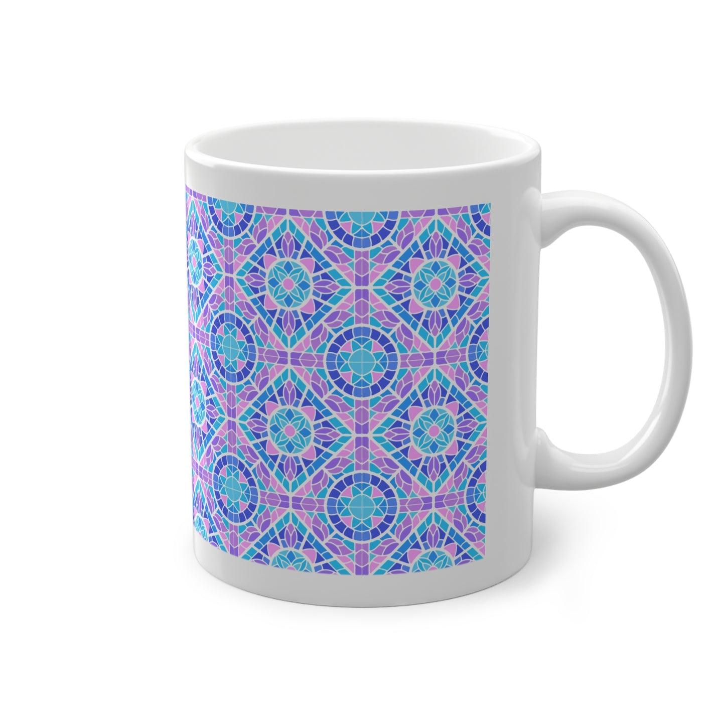 Brisa Azul Cup | Mug en céramique avec motif mosaïque colorée — 330ml