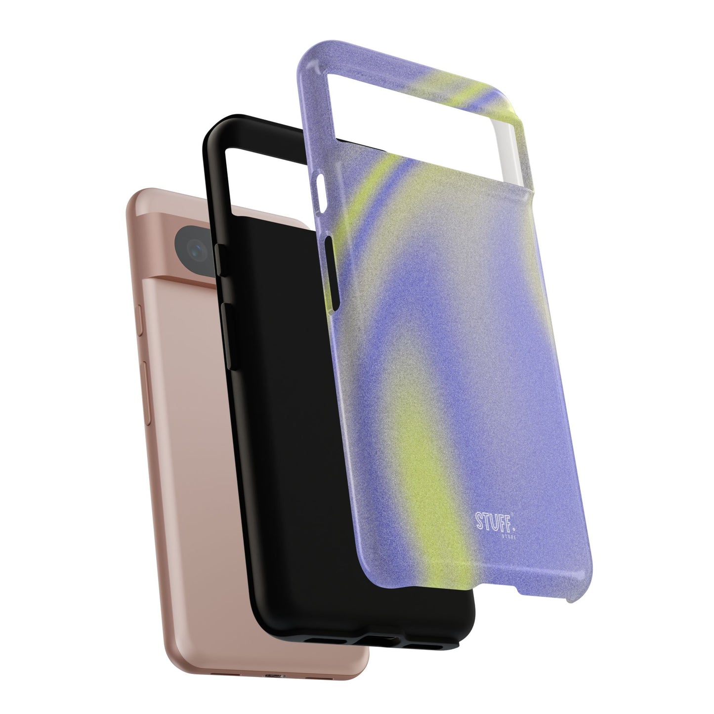 Vibrant Case | Coque résistante double protection anti-choc - Violet & Jaune