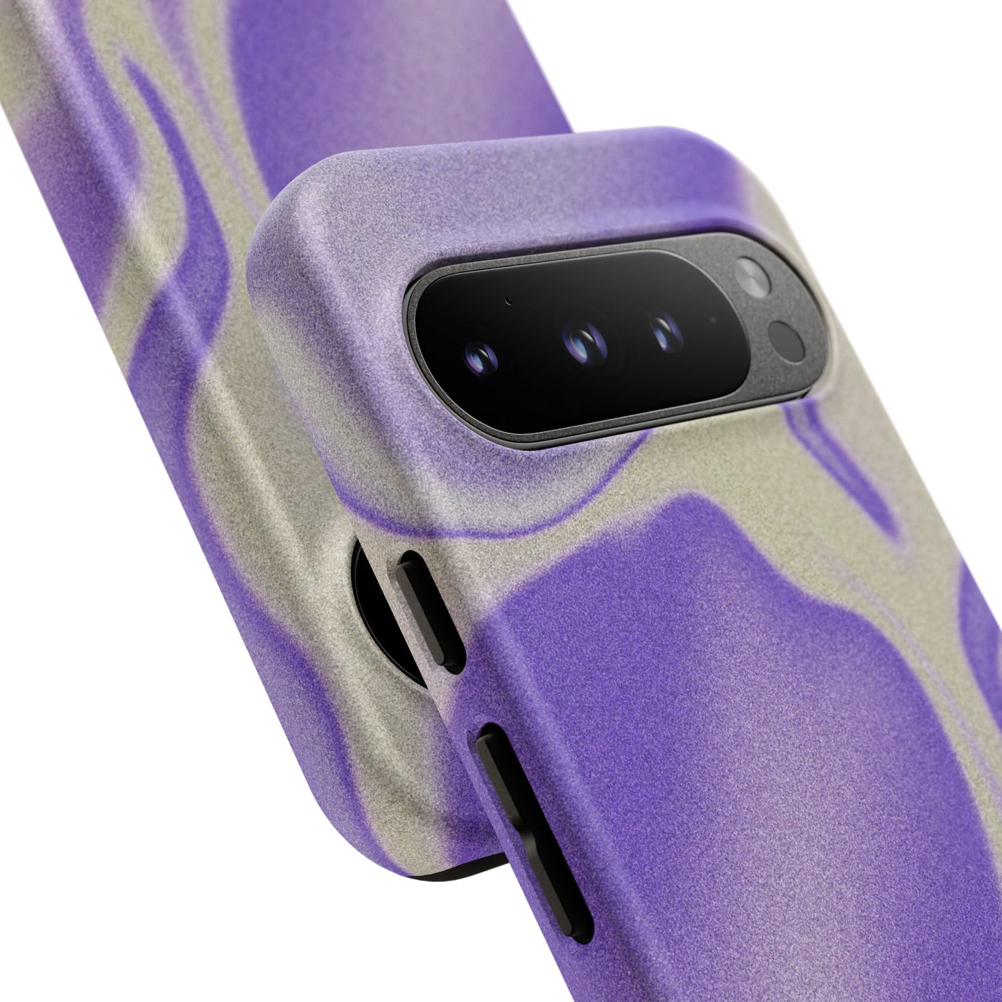 Swirly Case | Coque résistante double protection - Motif vague pourpre