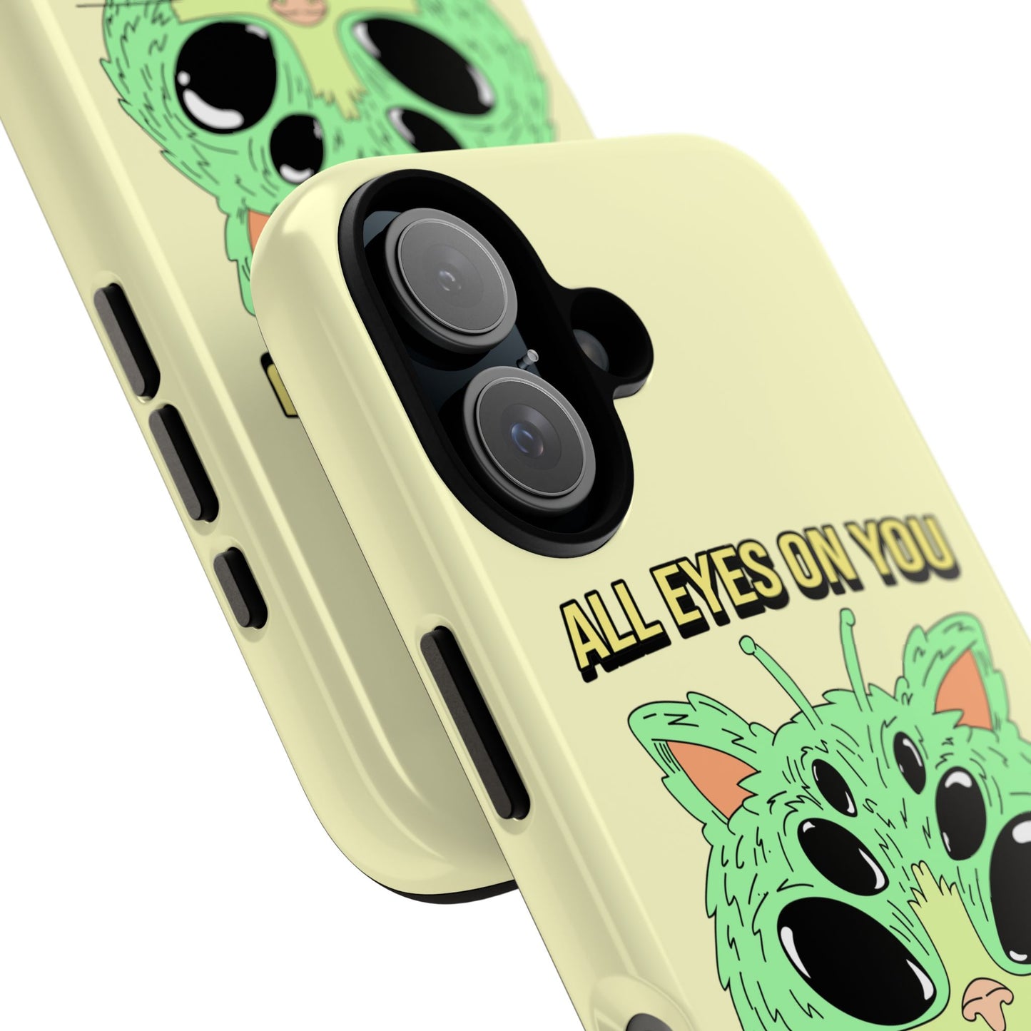 All Eyes on You Case | Coque résistante double protection avec Design Alien drôle