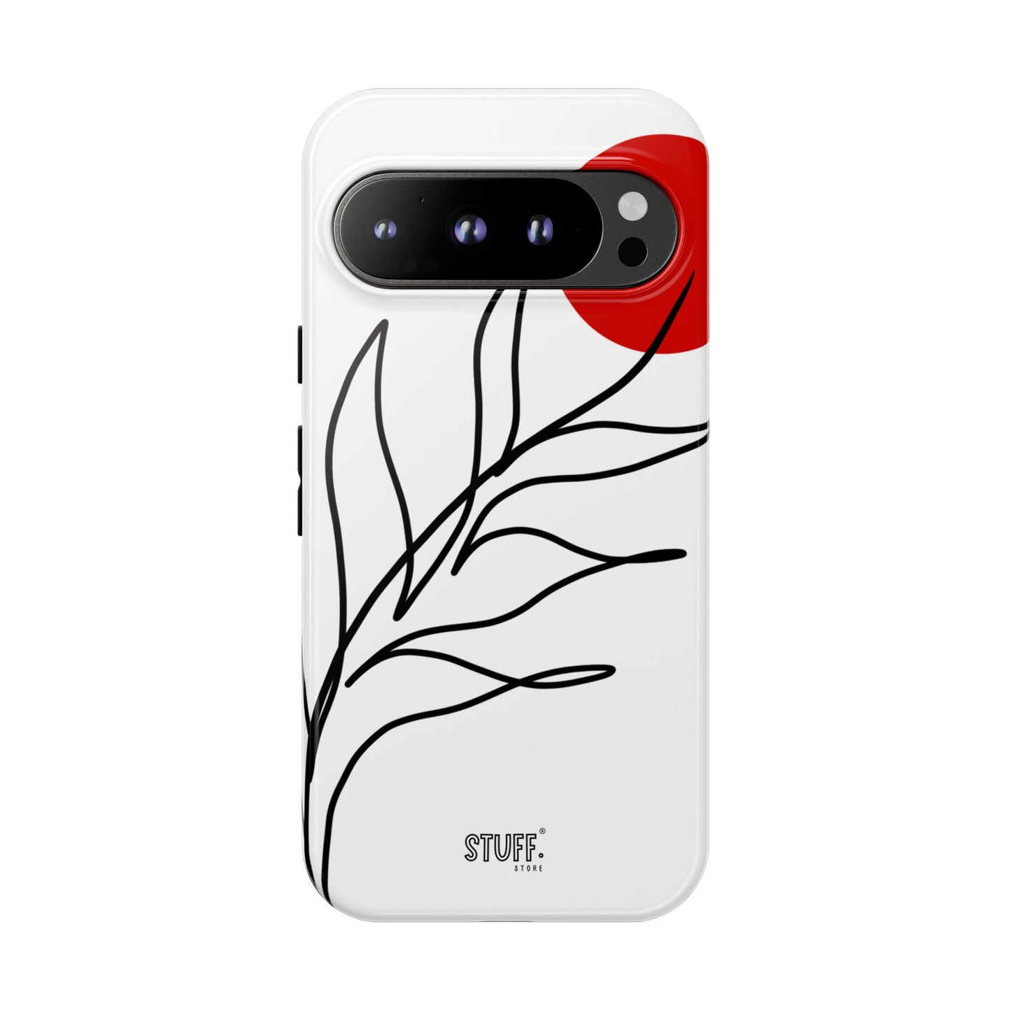 Red Sun Case | Coque résistante double protection avec Design Minimaliste