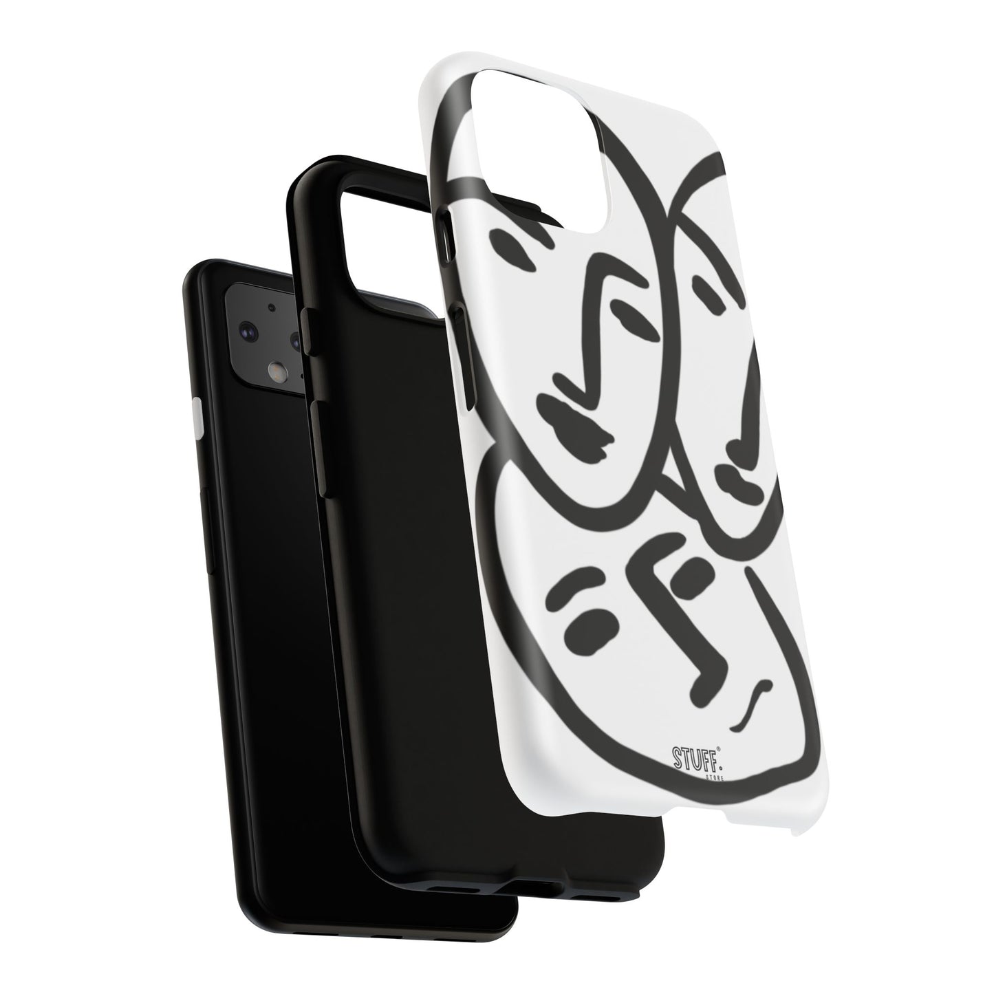 Les Trois Visages | Coque résistante double protection — inspiration Matisse