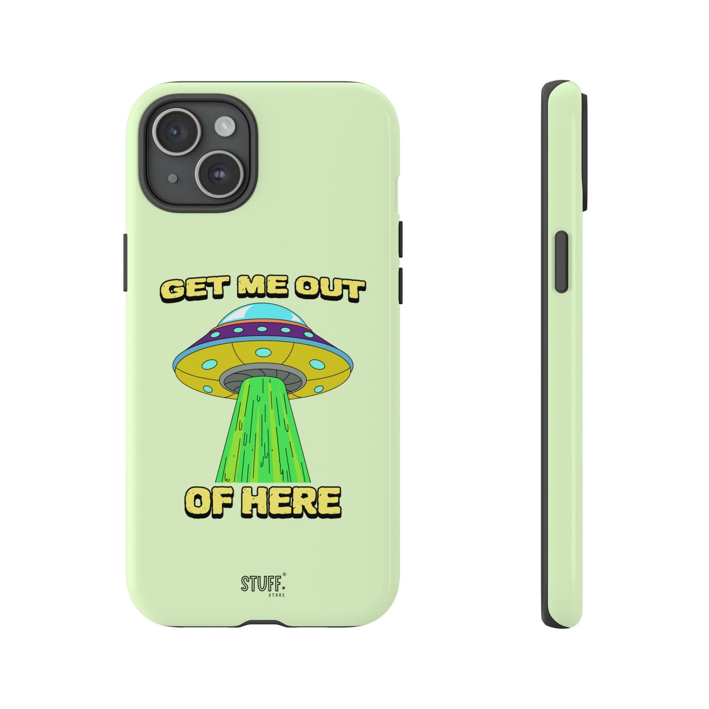 Get Me Out of Here | Coque résistante anti-choc — Vert Menthe