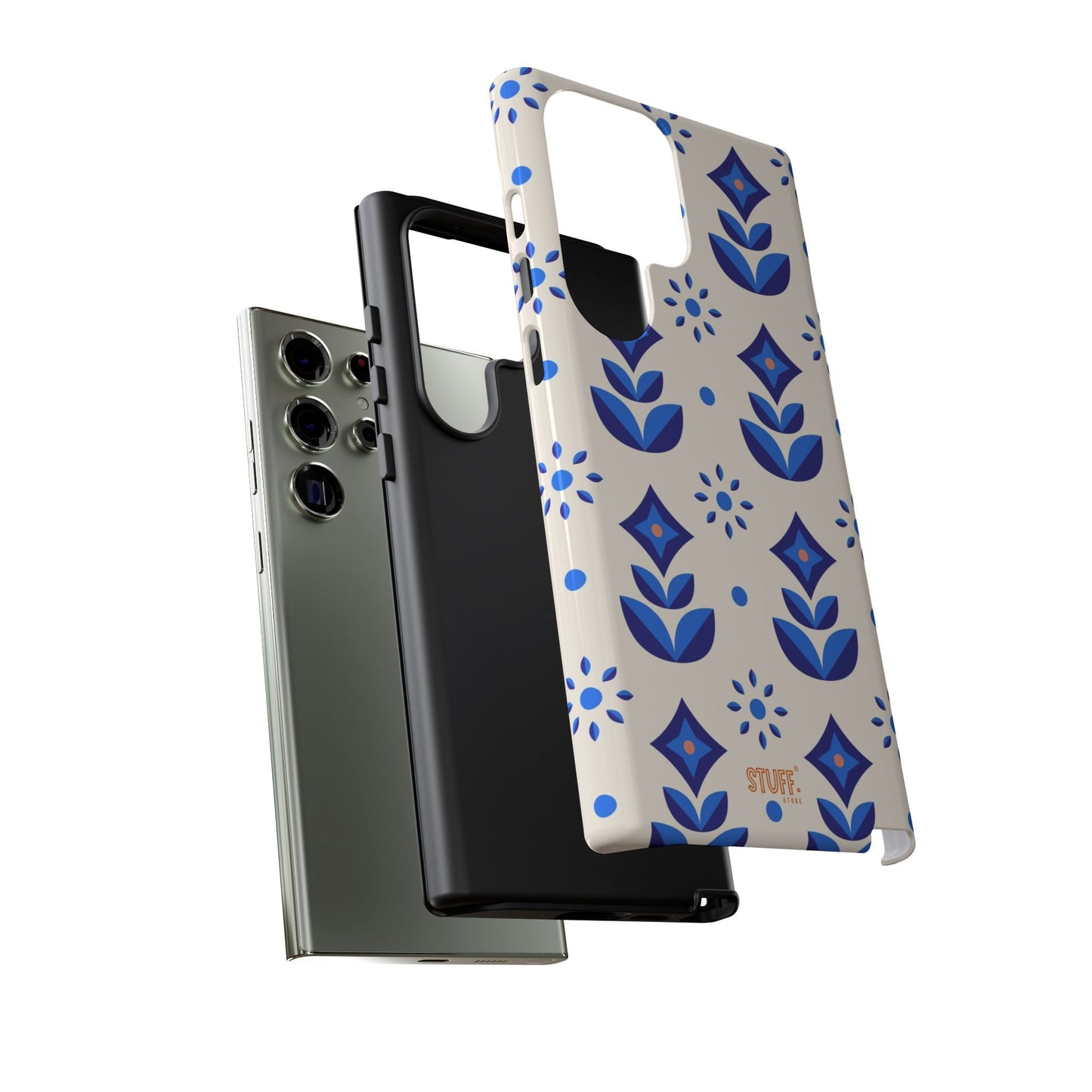 Floral Case | Coque résistante double protection avec Design Fleuri