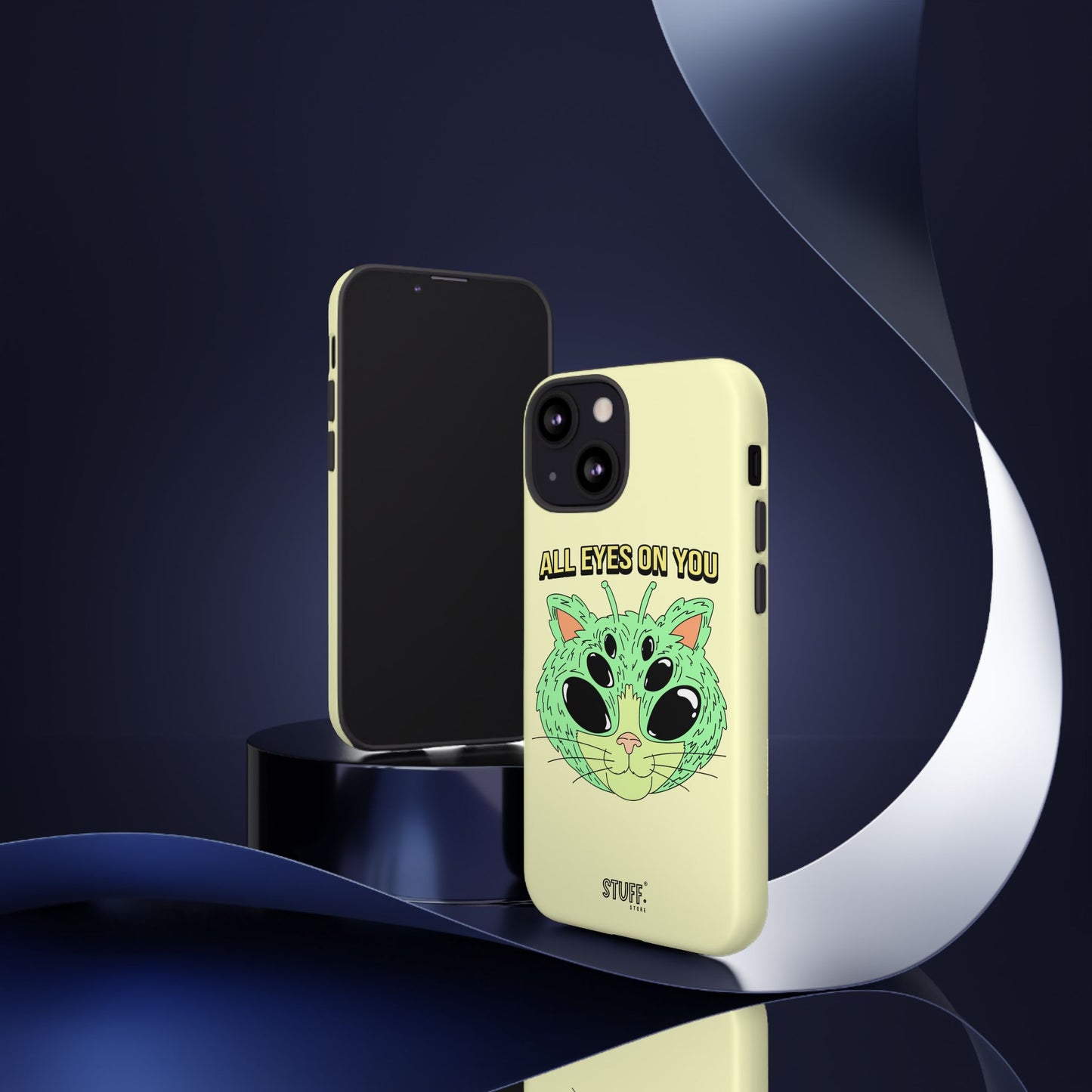 All Eyes on You Case | Coque résistante double protection avec Design Alien drôle