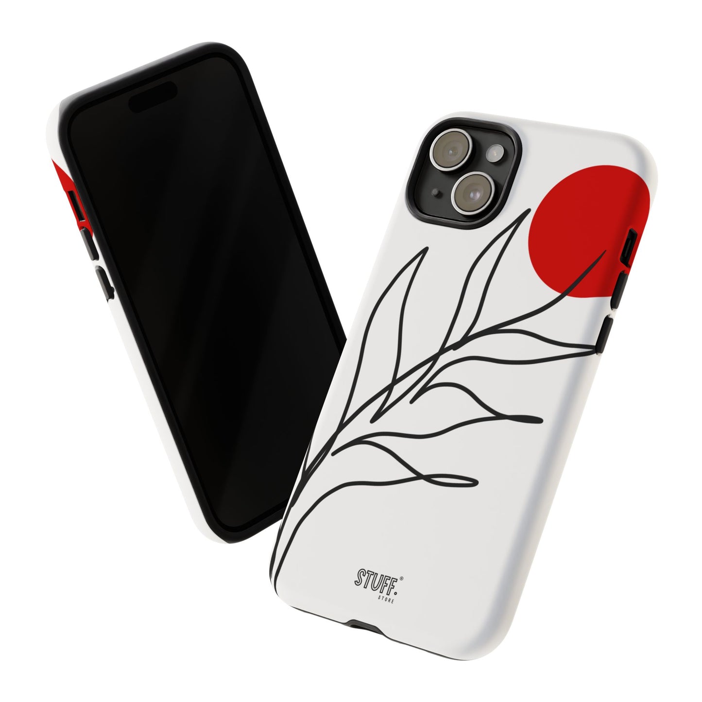Red Sun Case | Coque résistante double protection avec Design Minimaliste