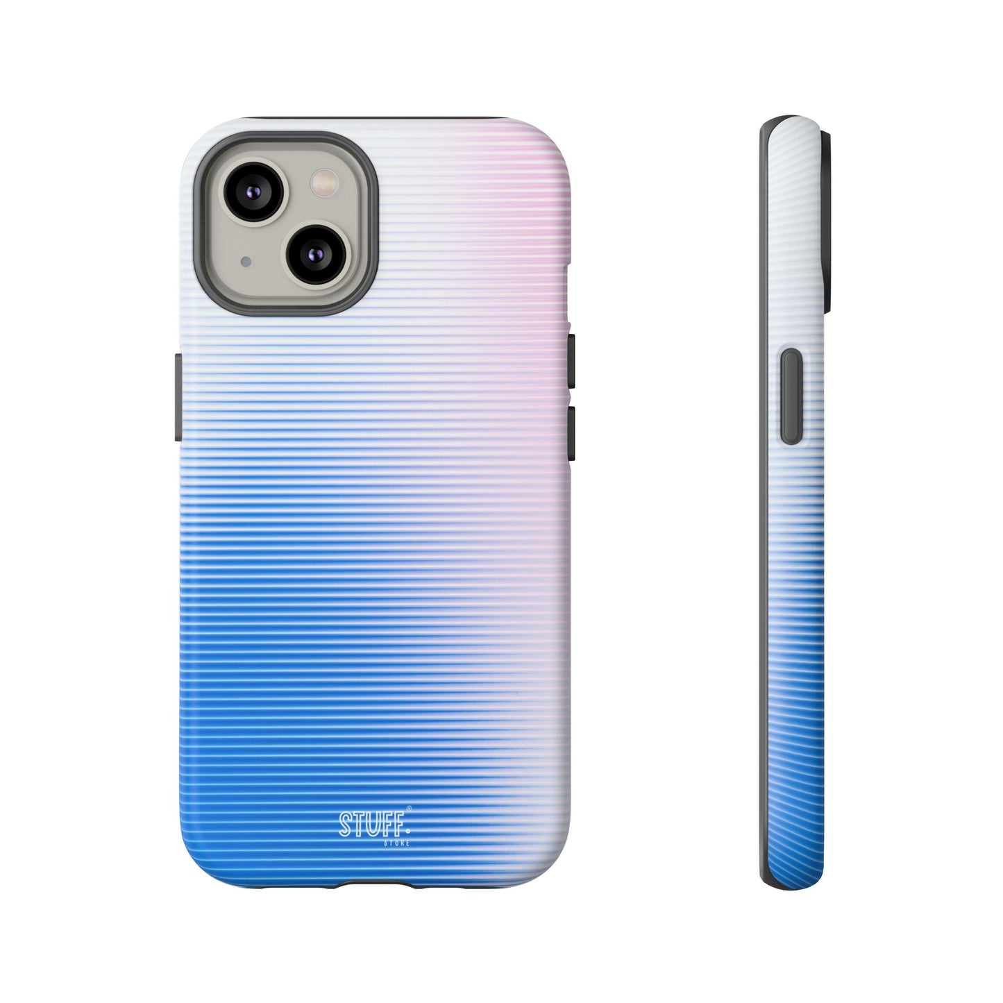 Gradient Case | Coque résistante double protection anti-choc - Dégradé Bleu & Rose