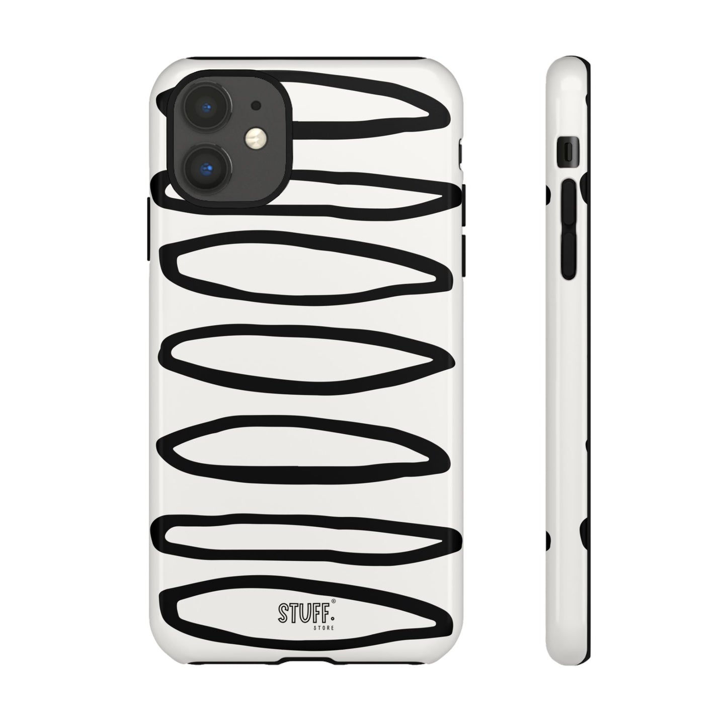 Loopy Case | Coque résistante double protection - Motif cercles abstraits
