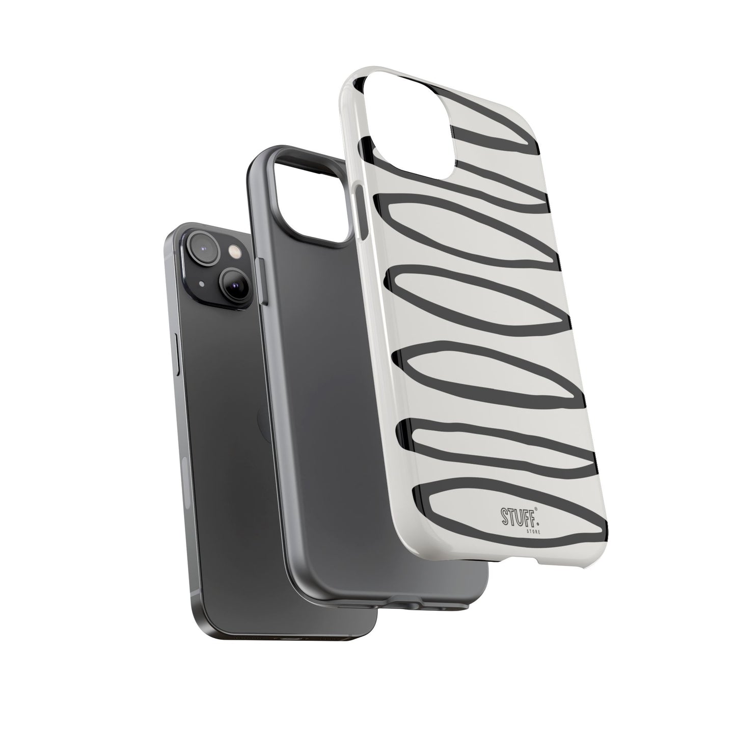 Loopy Case | Coque résistante double protection - Motif cercles abstraits