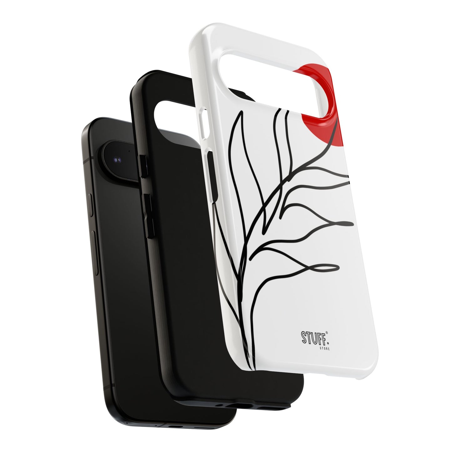 Red Sun Case | Coque résistante double protection avec Design Minimaliste