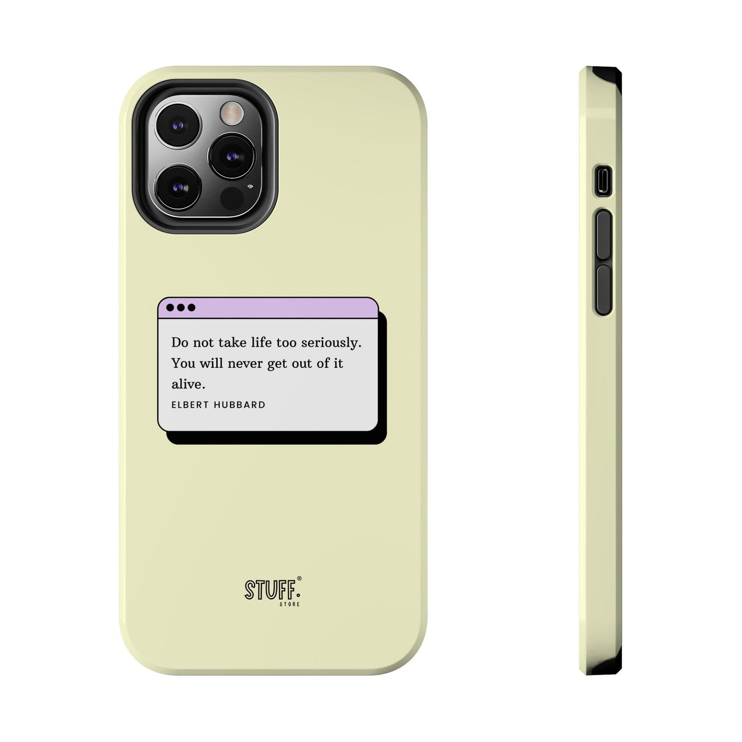 Window Case | Coque résistante à double protection avec citation – Design minimal & message puissant
