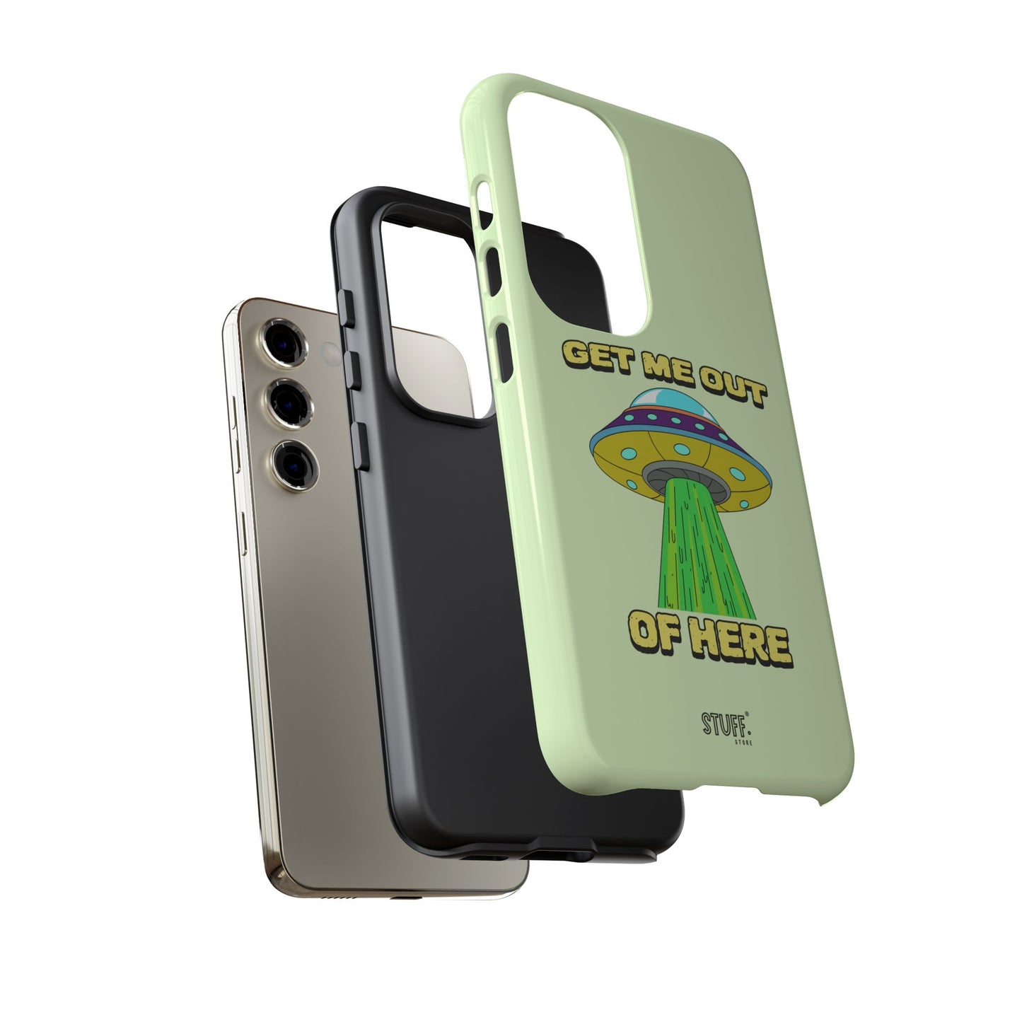 Get Me Out of Here | Coque résistante anti-choc — Vert Menthe