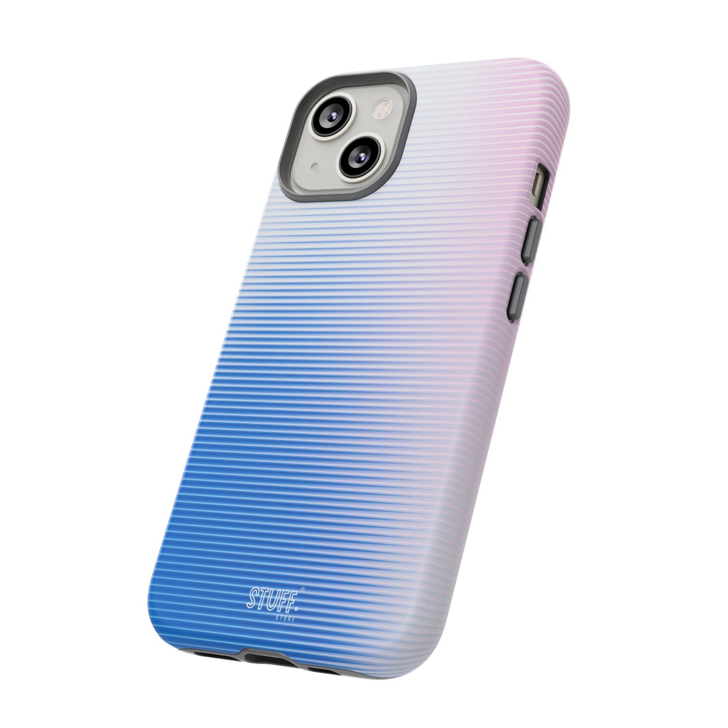 Gradient Case | Coque résistante double protection anti-choc - Dégradé Bleu & Rose