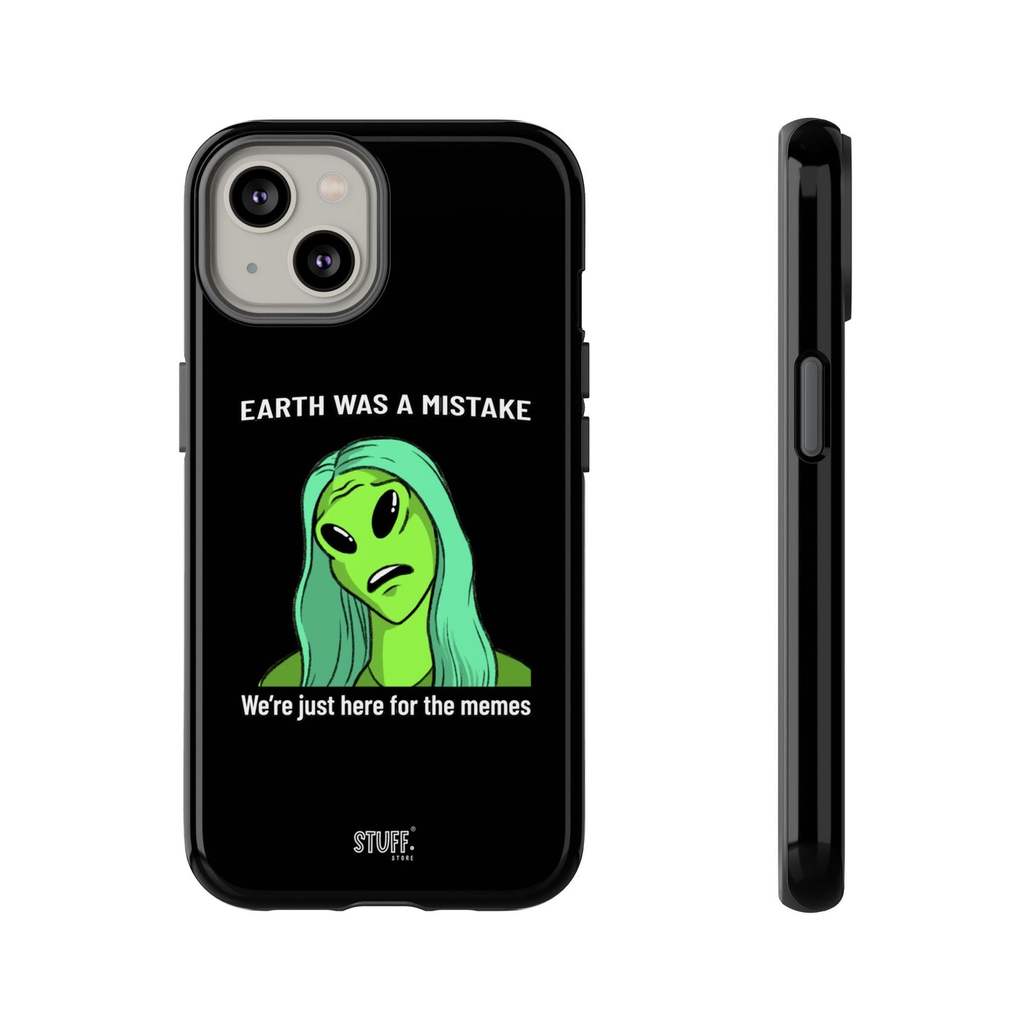 Meme Liking Alien Case | Coque résistante double protection pour les amateurs de Pop Culture