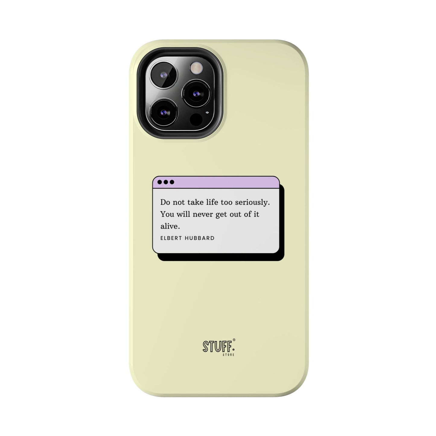 Window Case | Coque résistante à double protection avec citation – Design minimal & message puissant
