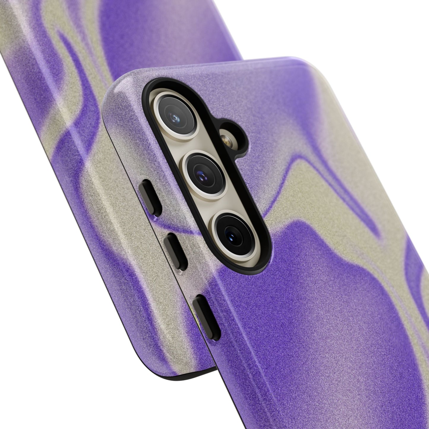 Swirly Case | Coque résistante double protection - Motif vague pourpre
