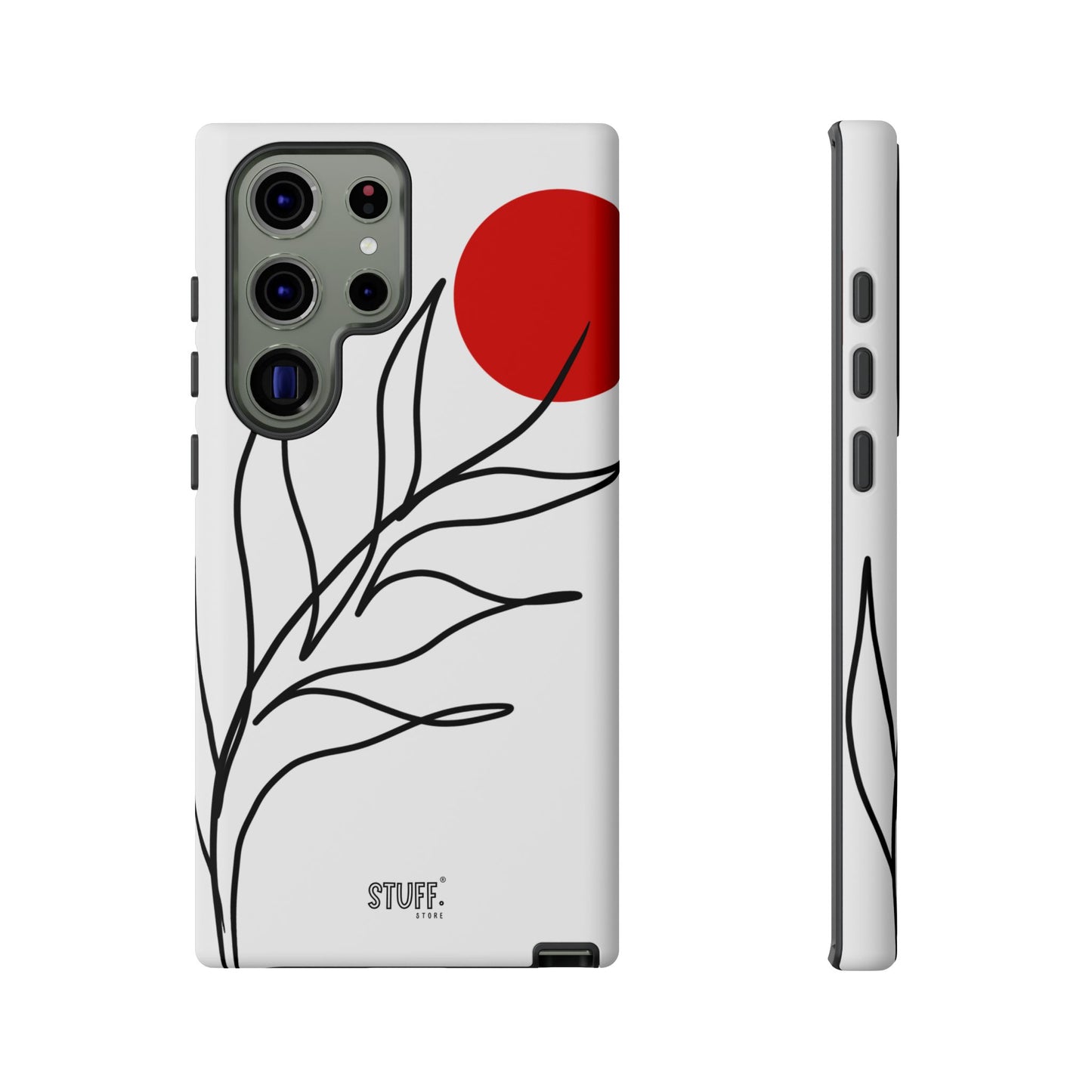 Red Sun Case | Coque résistante double protection avec Design Minimaliste