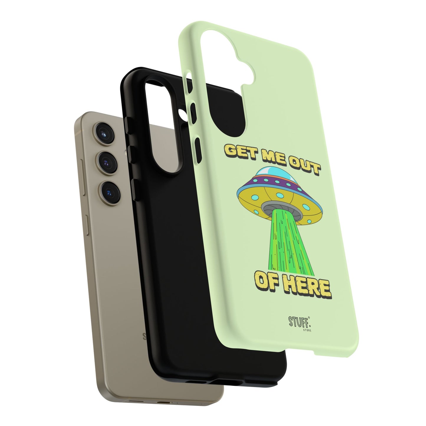 Get Me Out of Here | Coque résistante anti-choc — Vert Menthe