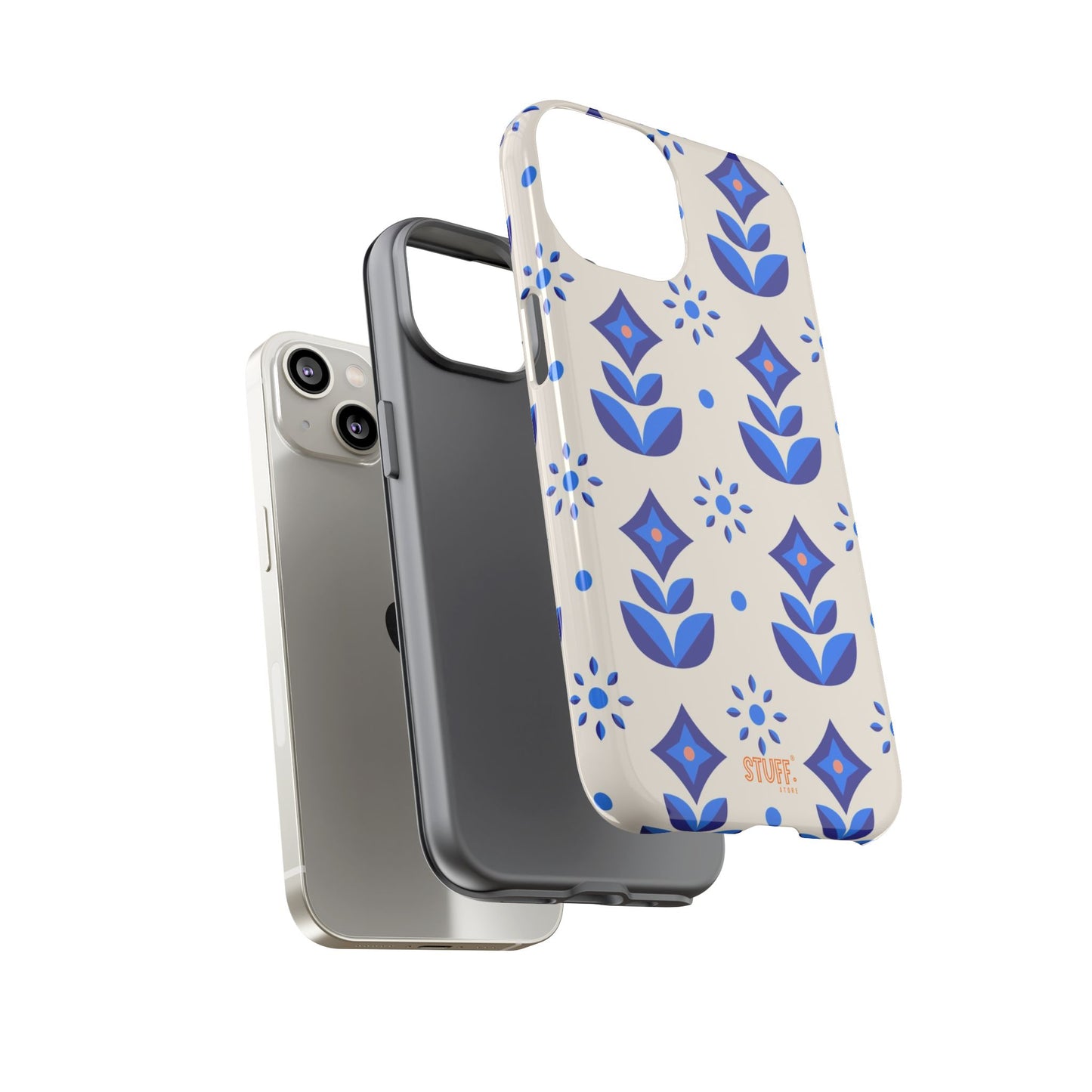 Floral Case | Coque résistante double protection avec Design Fleuri