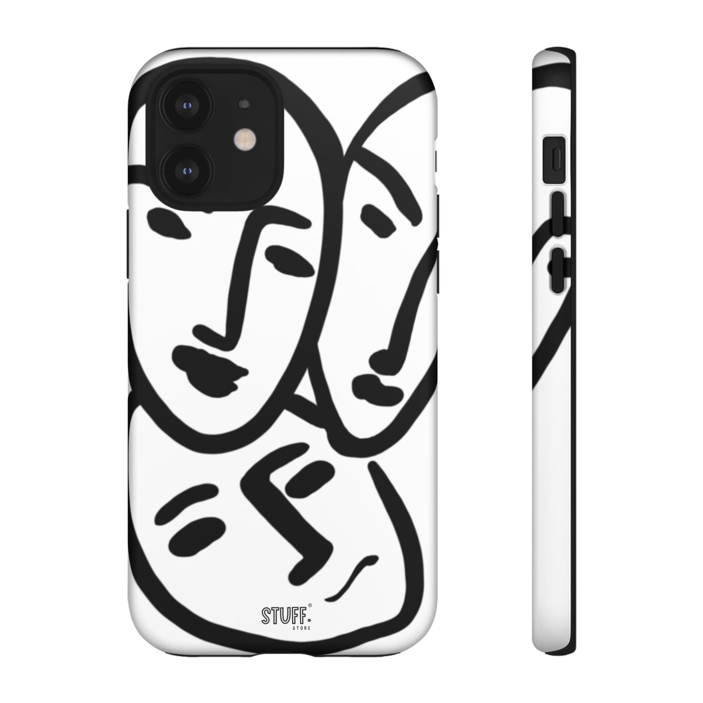 Les Trois Visages | Coque résistante double protection — inspiration Matisse