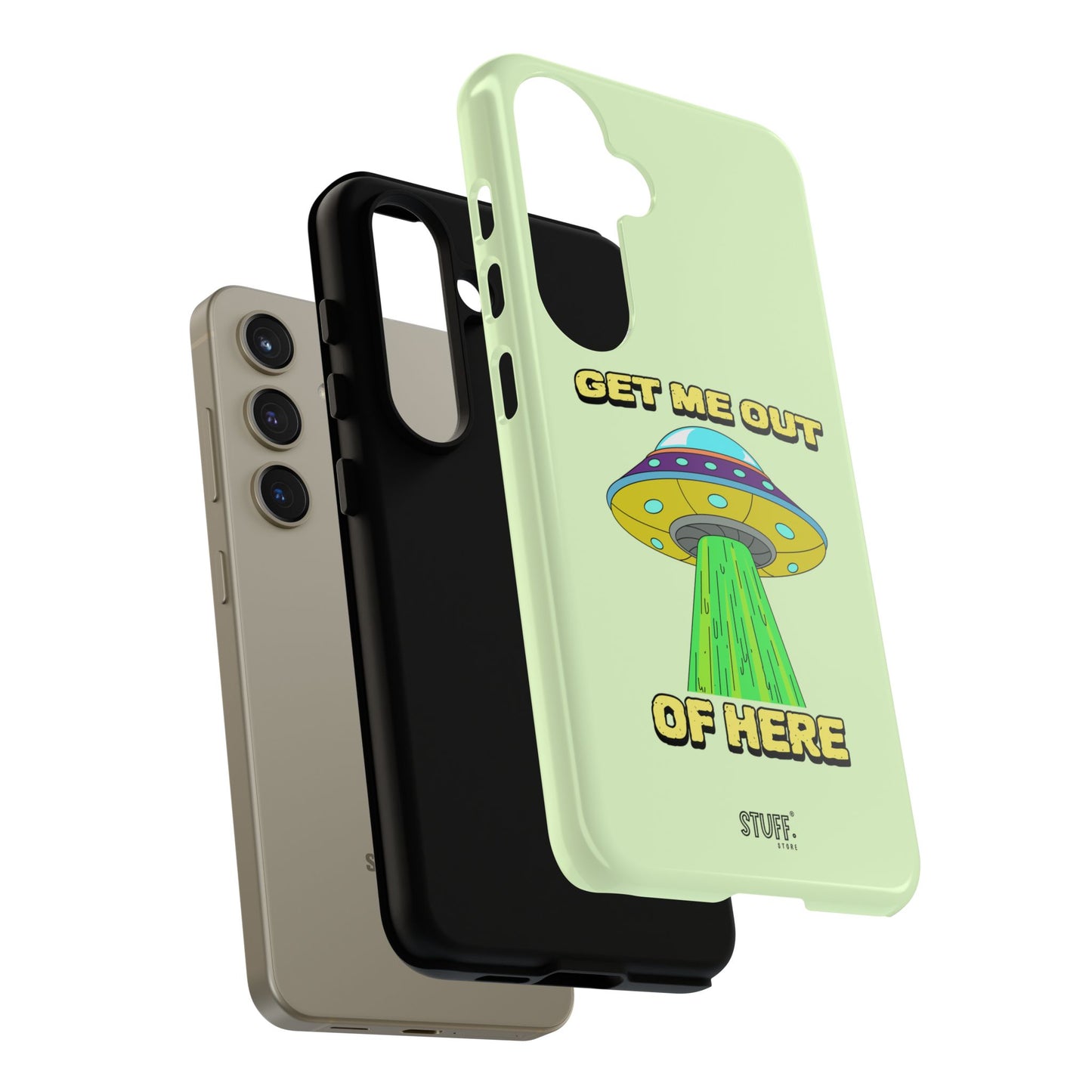 Get Me Out of Here | Coque résistante anti-choc — Vert Menthe