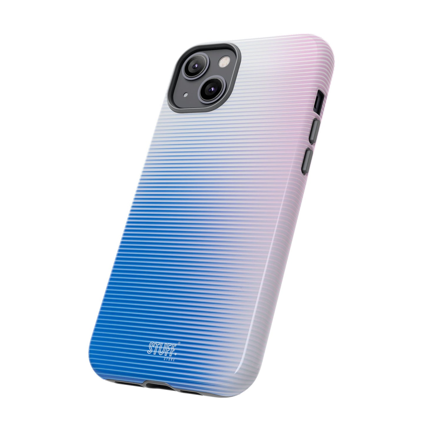 Gradient Case | Coque résistante double protection anti-choc - Dégradé Bleu & Rose