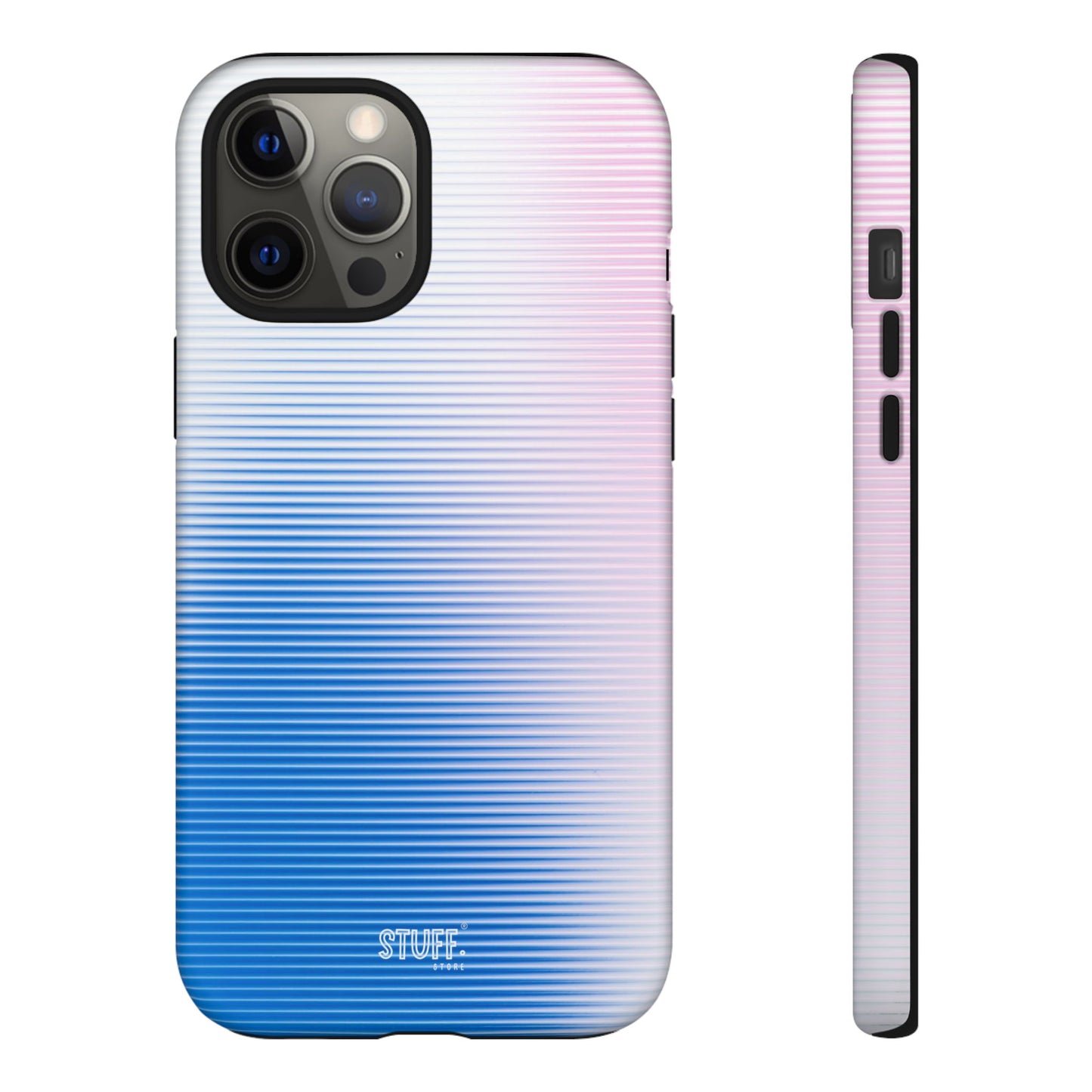 Gradient Case | Coque résistante double protection anti-choc - Dégradé Bleu & Rose