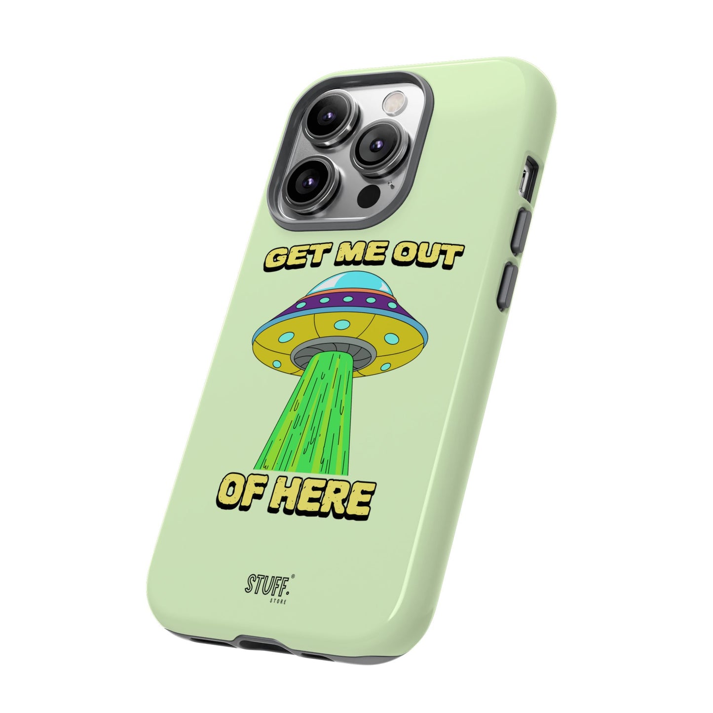 Get Me Out of Here | Coque résistante anti-choc — Vert Menthe