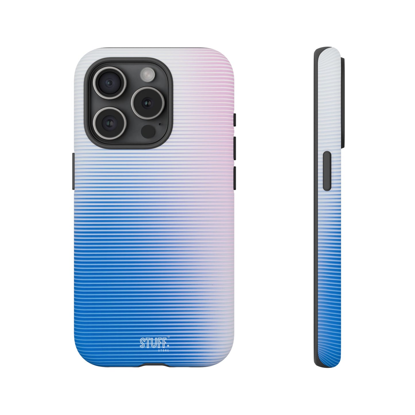 Gradient Case | Coque résistante double protection anti-choc - Dégradé Bleu & Rose