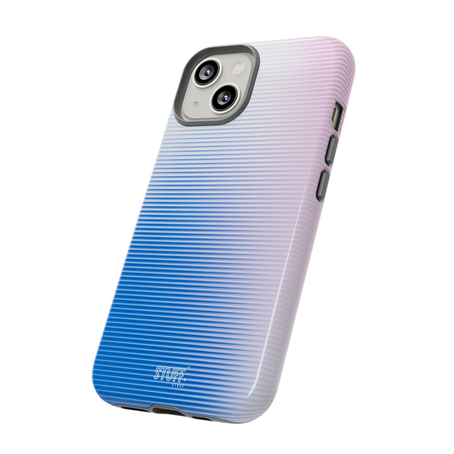 Gradient Case | Coque résistante double protection anti-choc - Dégradé Bleu & Rose