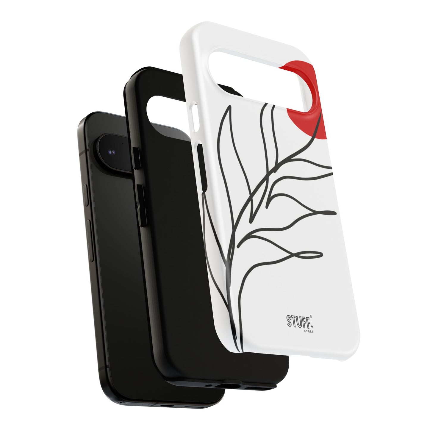 Red Sun Case | Coque résistante double protection avec Design Minimaliste