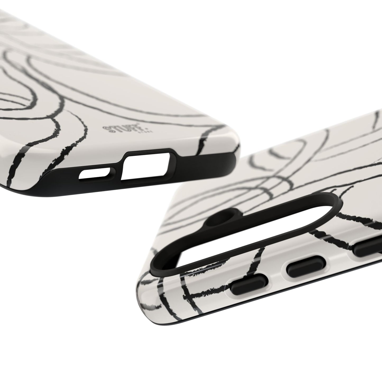 Doodly Case | Coque résistante double protection avec Design Gribouillis Minimaliste
