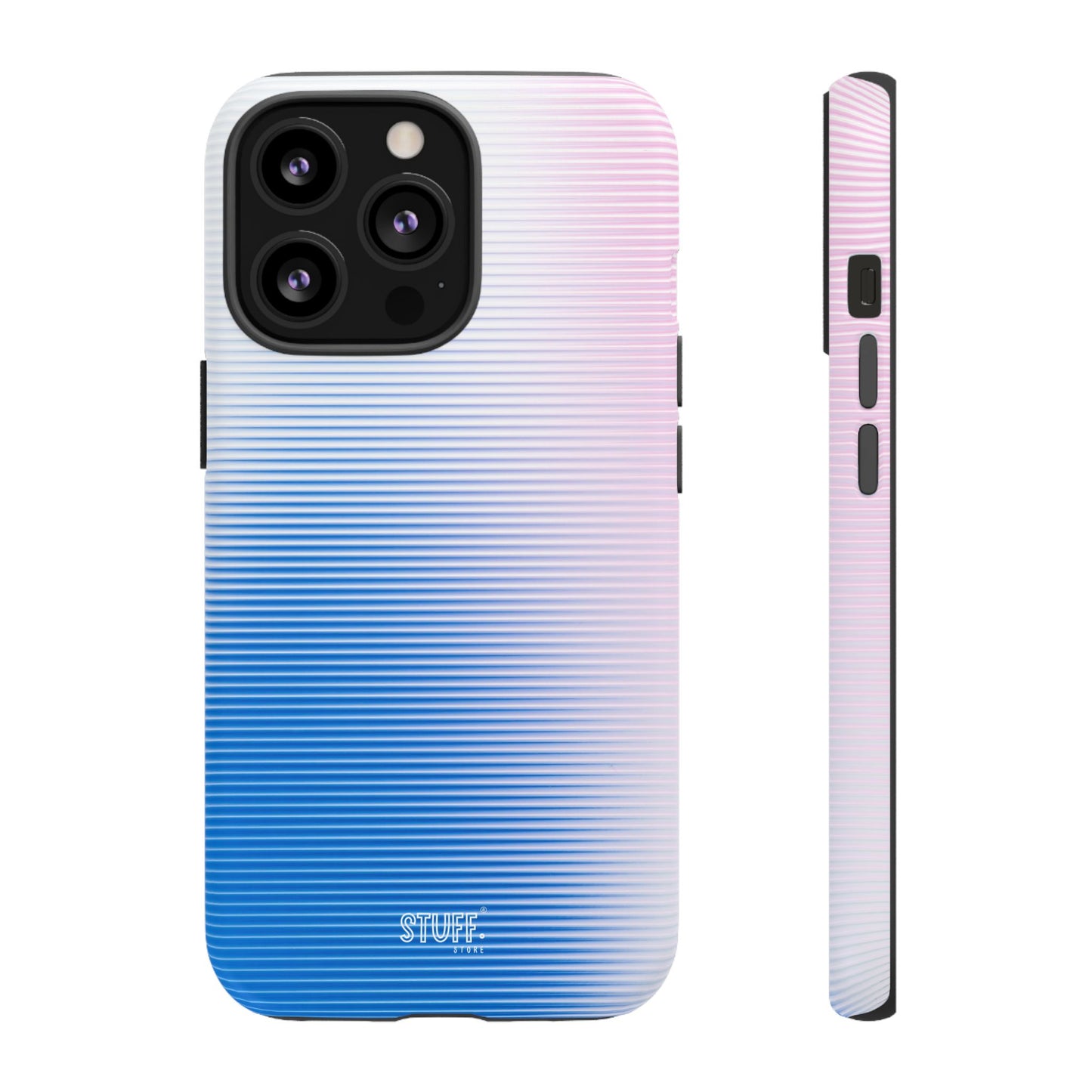 Gradient Case | Coque résistante double protection anti-choc - Dégradé Bleu & Rose