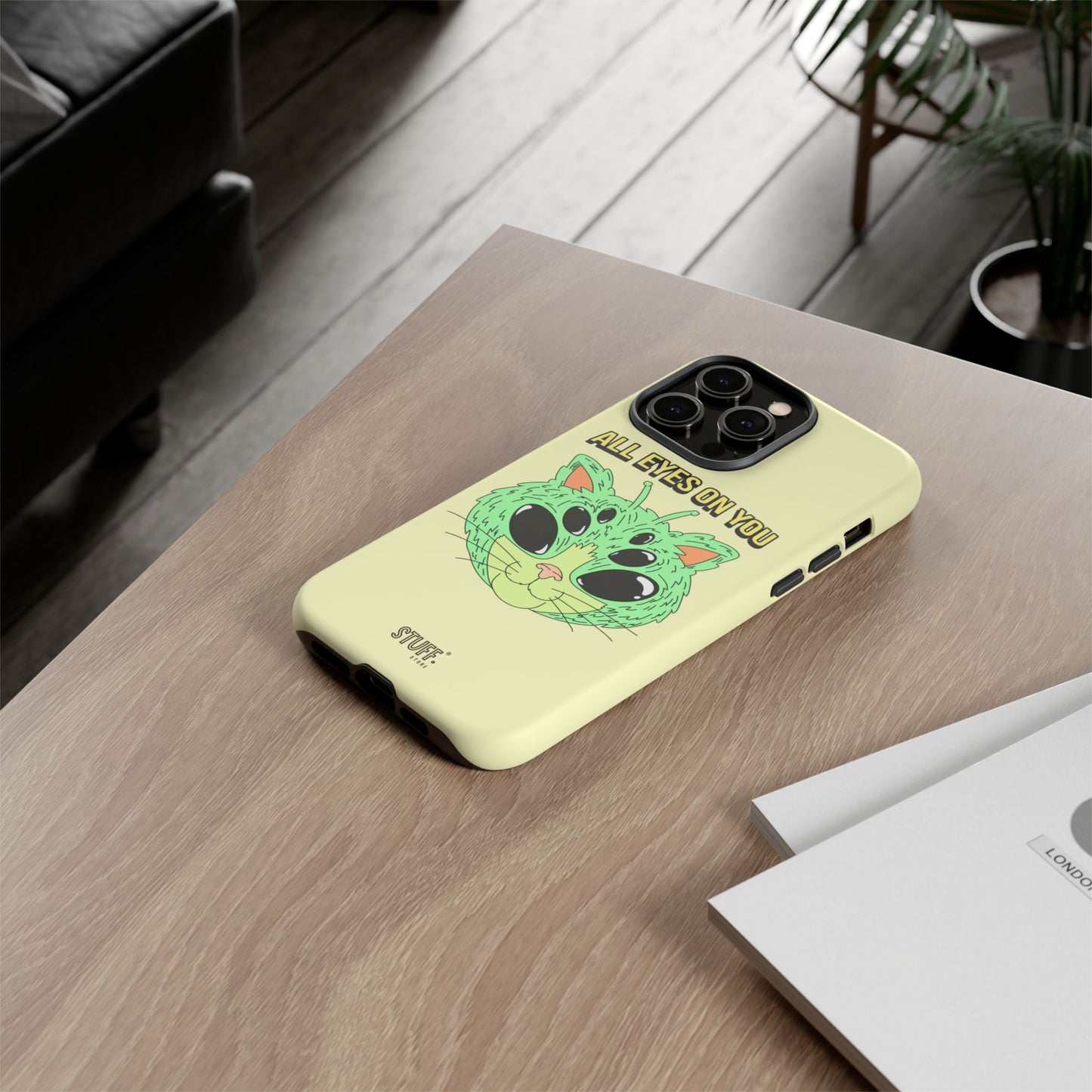 All Eyes on You Case | Coque résistante double protection avec Design Alien drôle