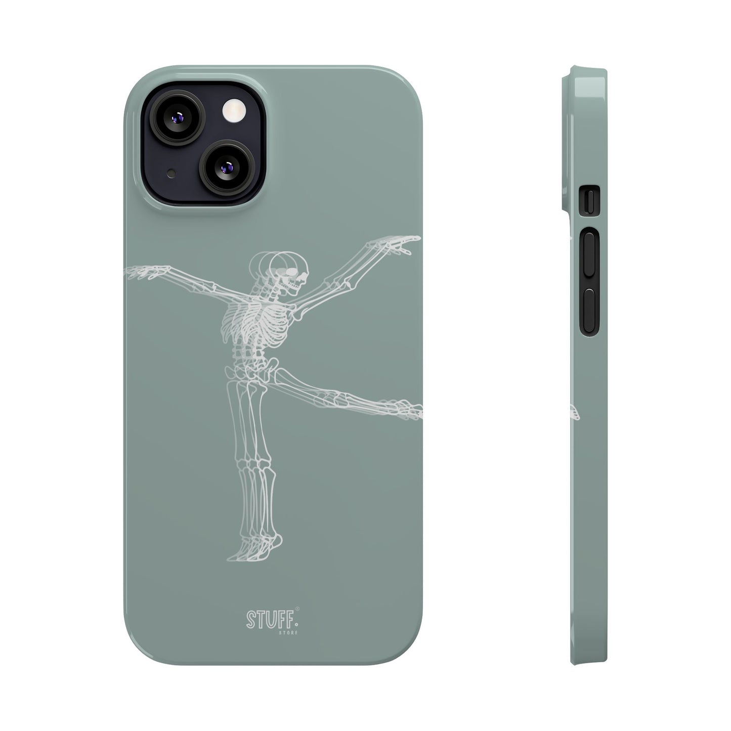 Bone-a-Rina | Coque slim durable et anti-chocs avec Design de Squelette Ballerine