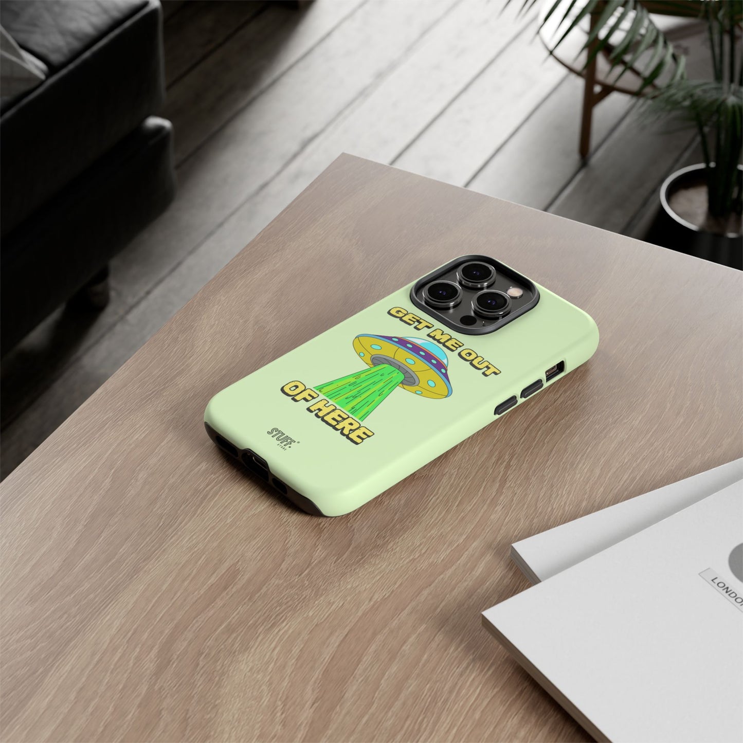 Get Me Out of Here | Coque résistante anti-choc — Vert Menthe