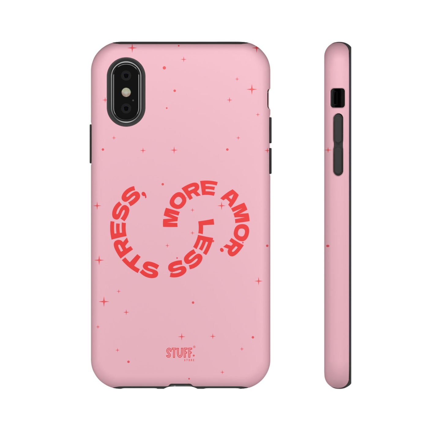 More Amor Case | Coque résistante double protection avec phrase Bienveillante