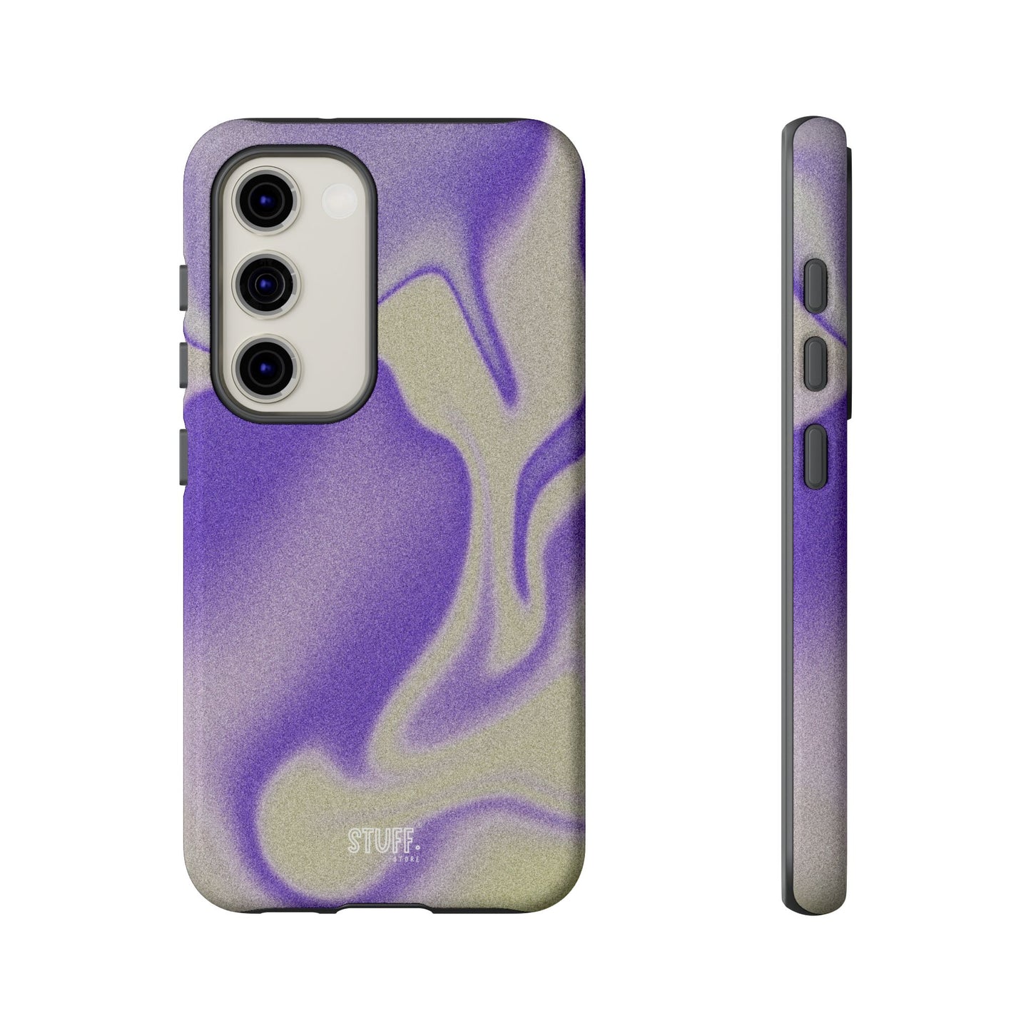 Swirly Case | Coque résistante double protection - Motif vague pourpre