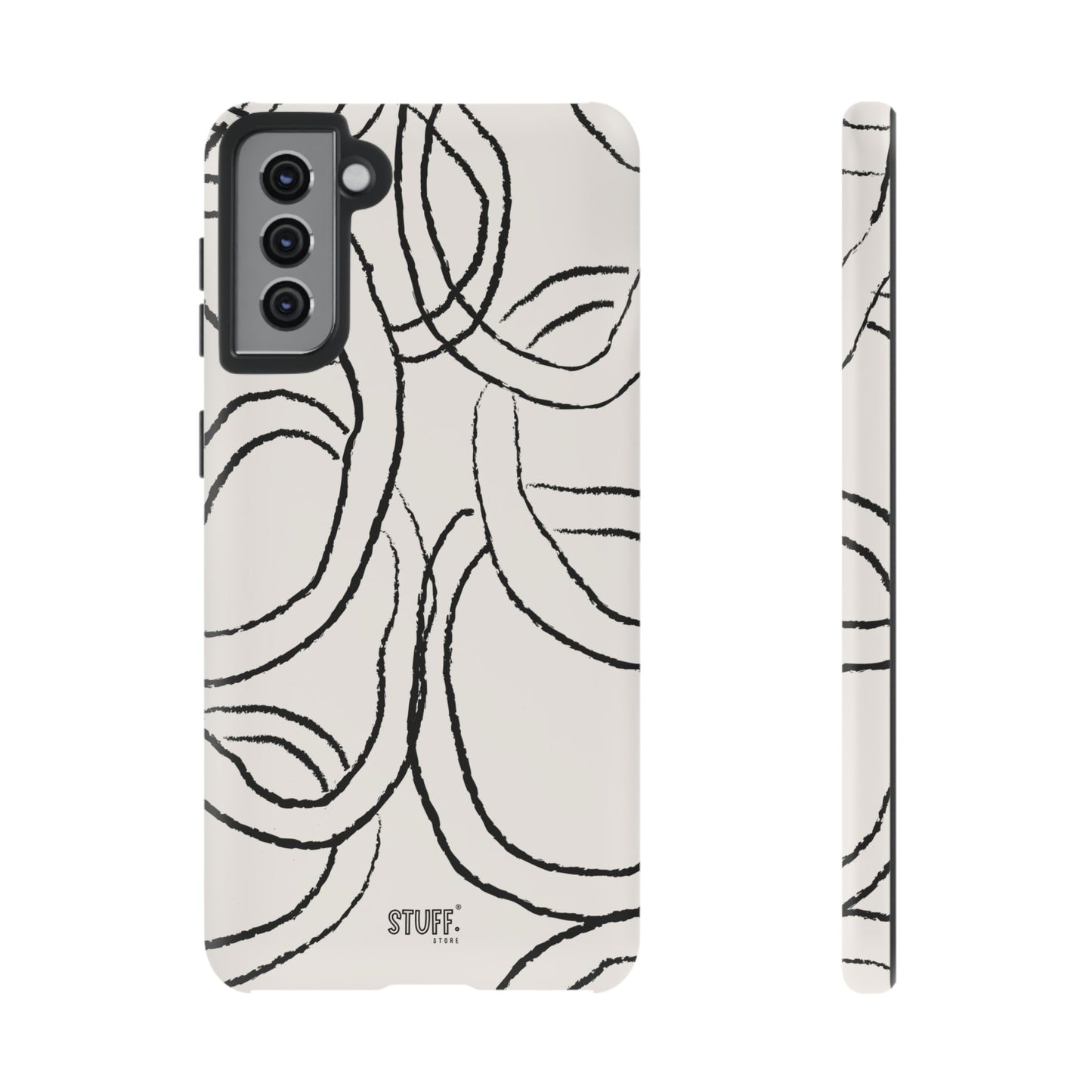 Doodly Case | Coque résistante double protection avec Design Gribouillis Minimaliste