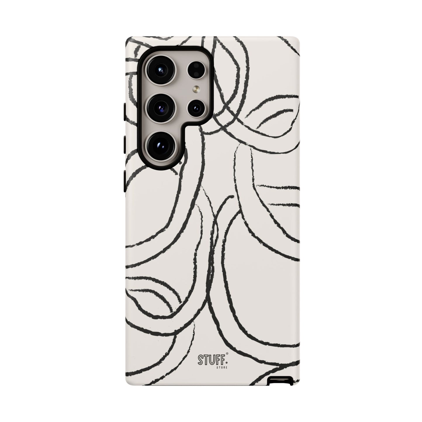 Doodly Case | Coque résistante double protection avec Design Gribouillis Minimaliste