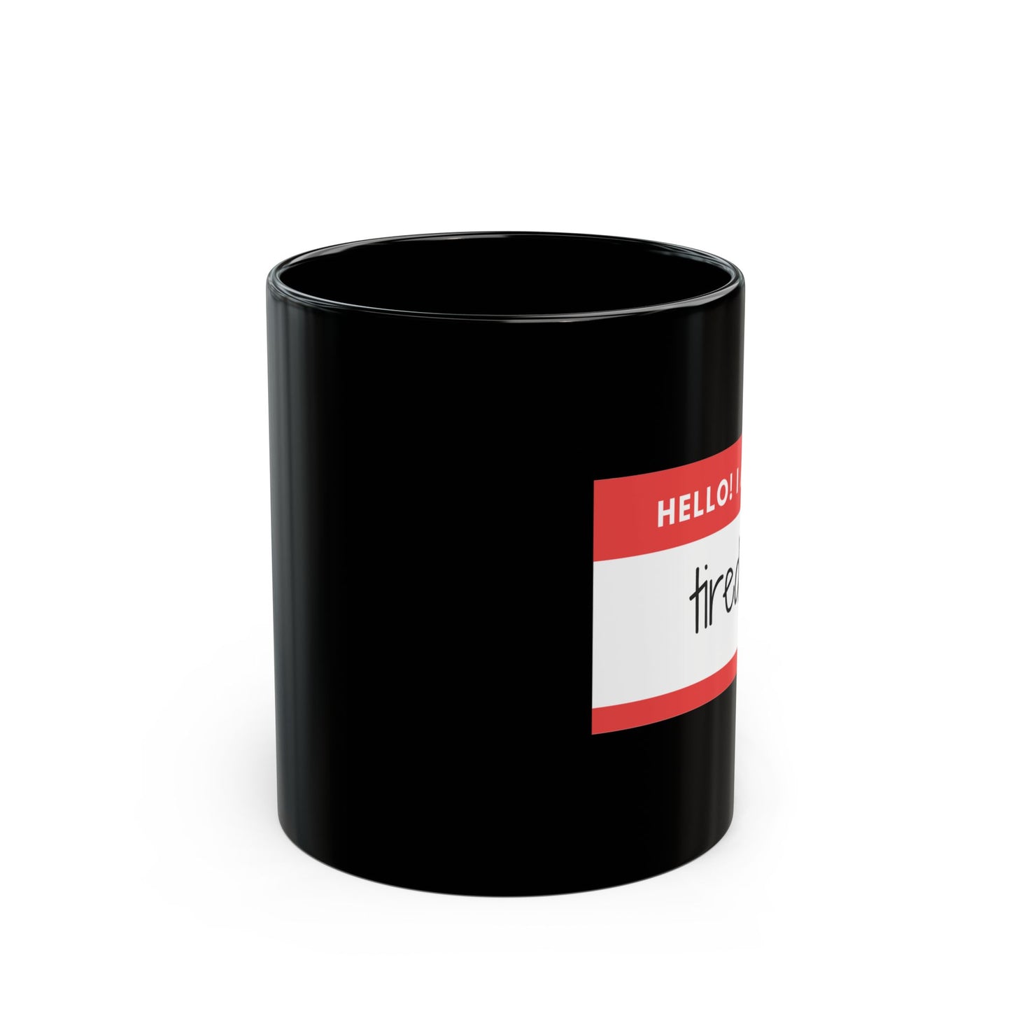 Hello! Cup | Mug en céramique noir 330ml / 440ml