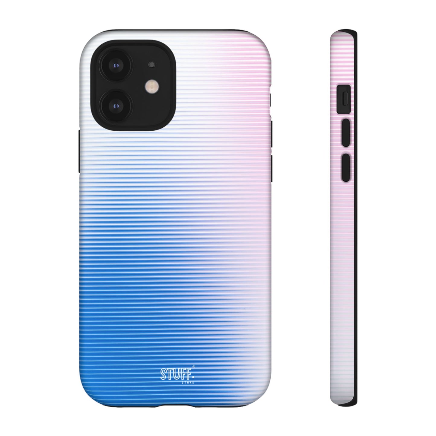 Gradient Case | Coque résistante double protection anti-choc - Dégradé Bleu & Rose