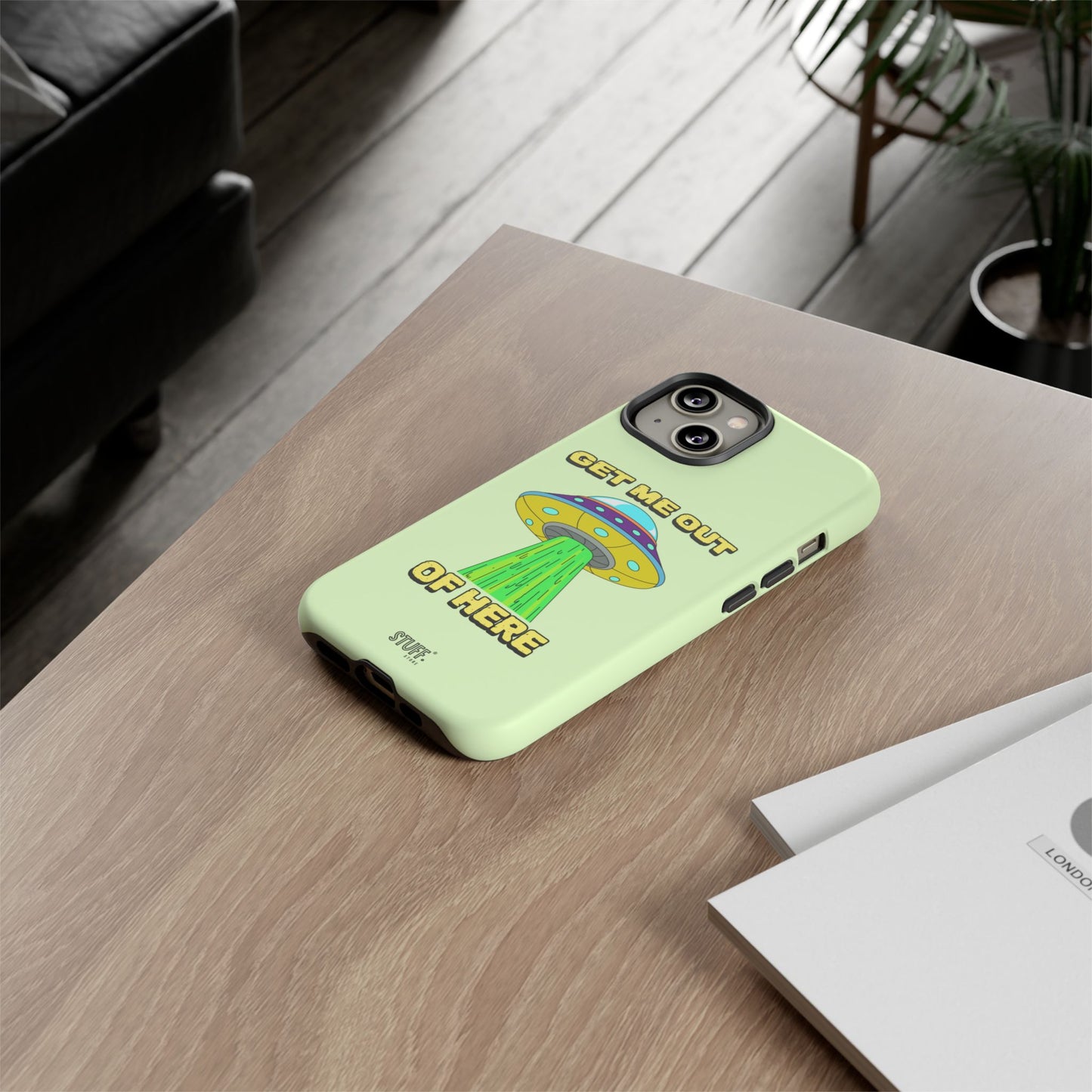 Get Me Out of Here | Coque résistante anti-choc — Vert Menthe